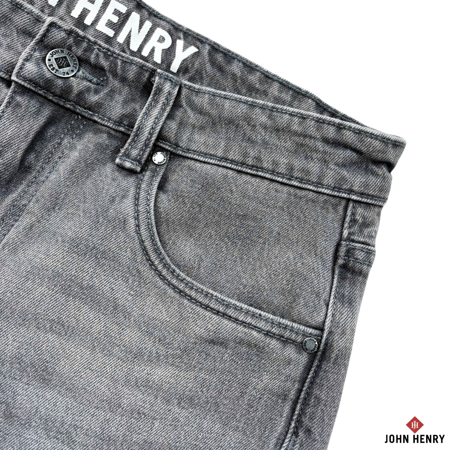 Quần Short Jean Nam John Henry Trẻ Trung Năng Động SP25FH21T-AKJN