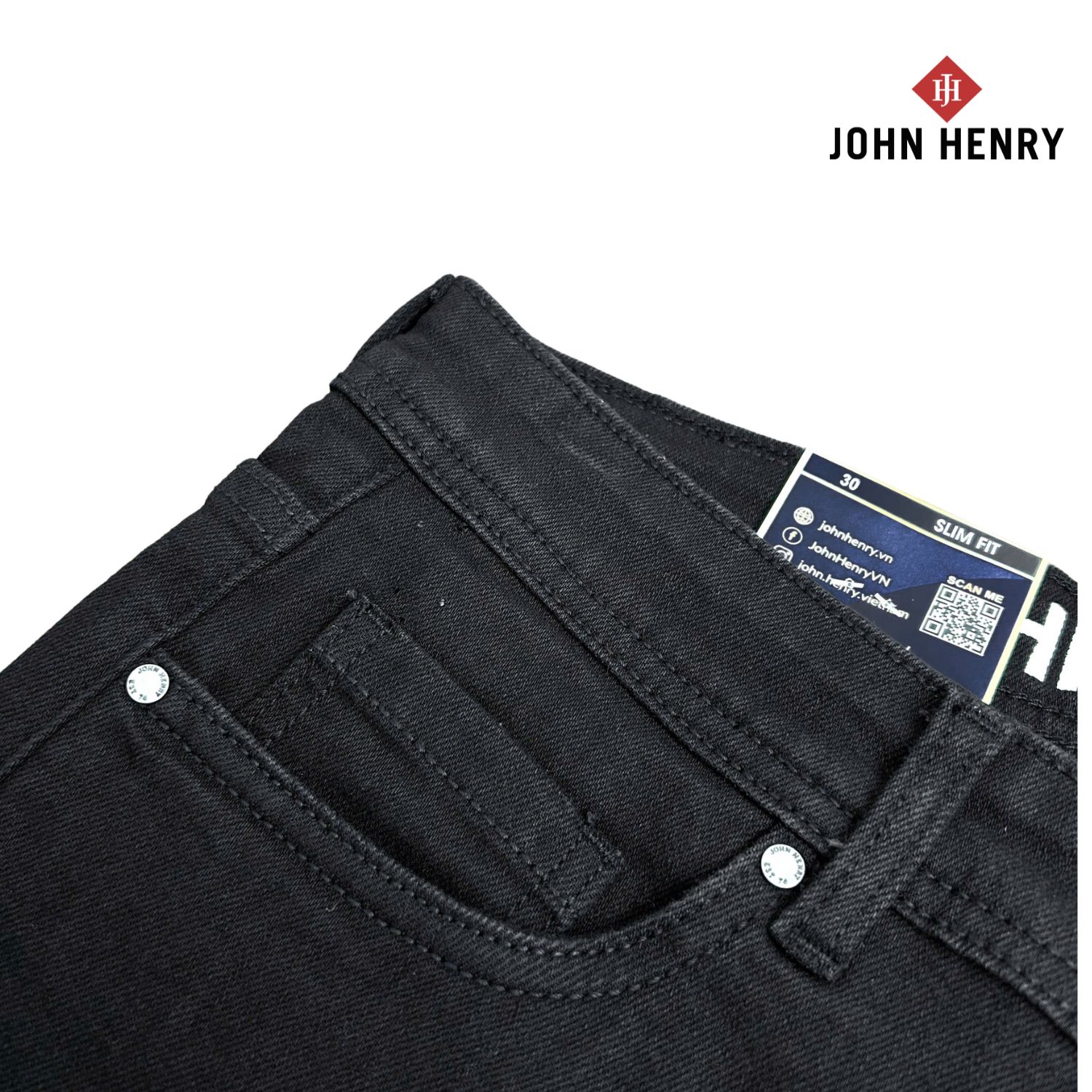 Quần Jean Dài Nam John Henry Form Ôm JN25SS01P- Slim Fit