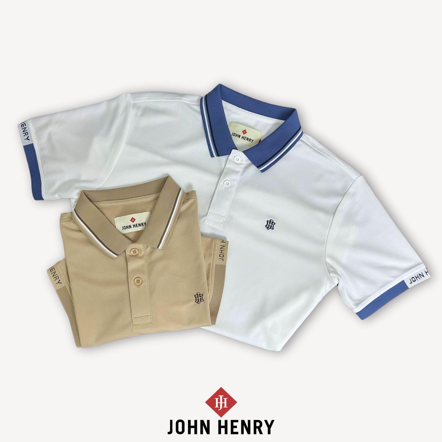 Áo Polo Nam Ngắn Tay John Henry Form Vừa KS25SS02P-SCWK