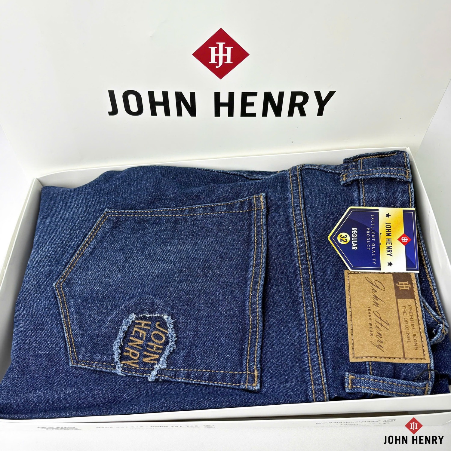 Quần Jean Dài Nam John Henry JN25FH37C-RG - Form Vừa - Regular