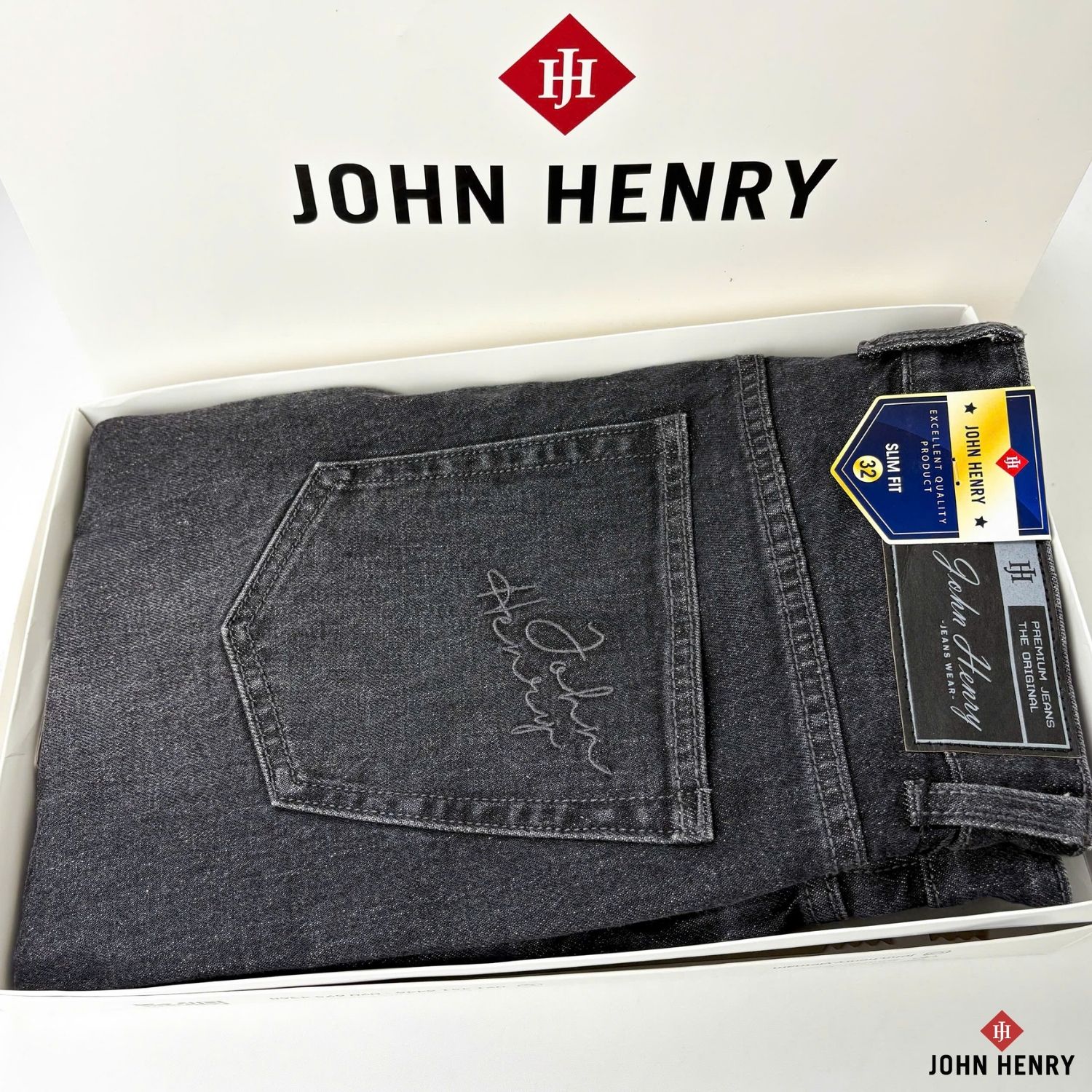 Quần Jeans Nam Form Ôm JN25FH34T-SL