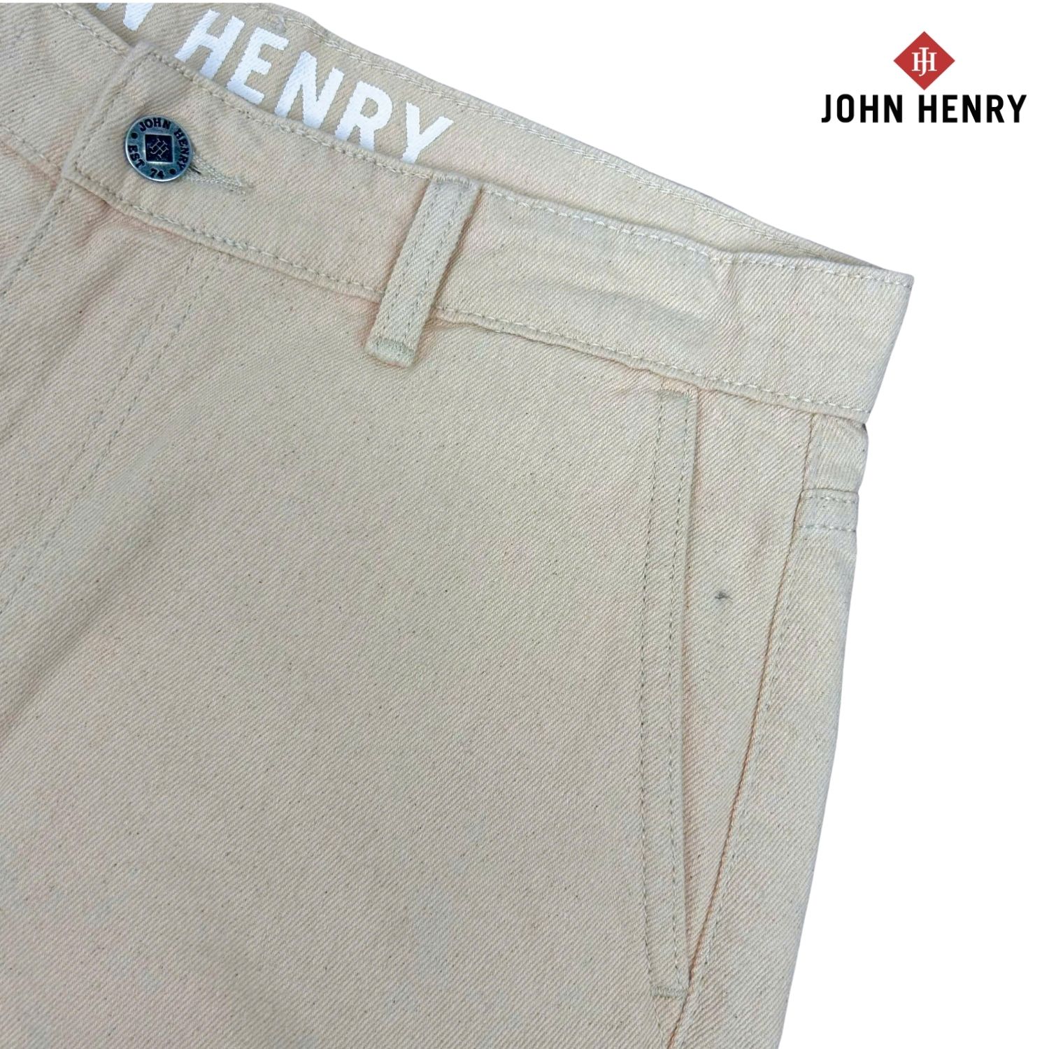 Quần Short Khaki Túi Hộp Nam John Henry  SP25SS03P-AKJN