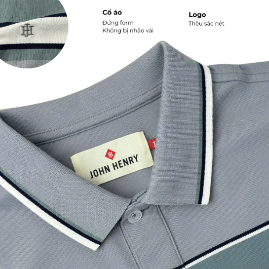Áo Polo Nam Ngắn Tay John Henry  Form Vừa KS26SS12P-SCHE