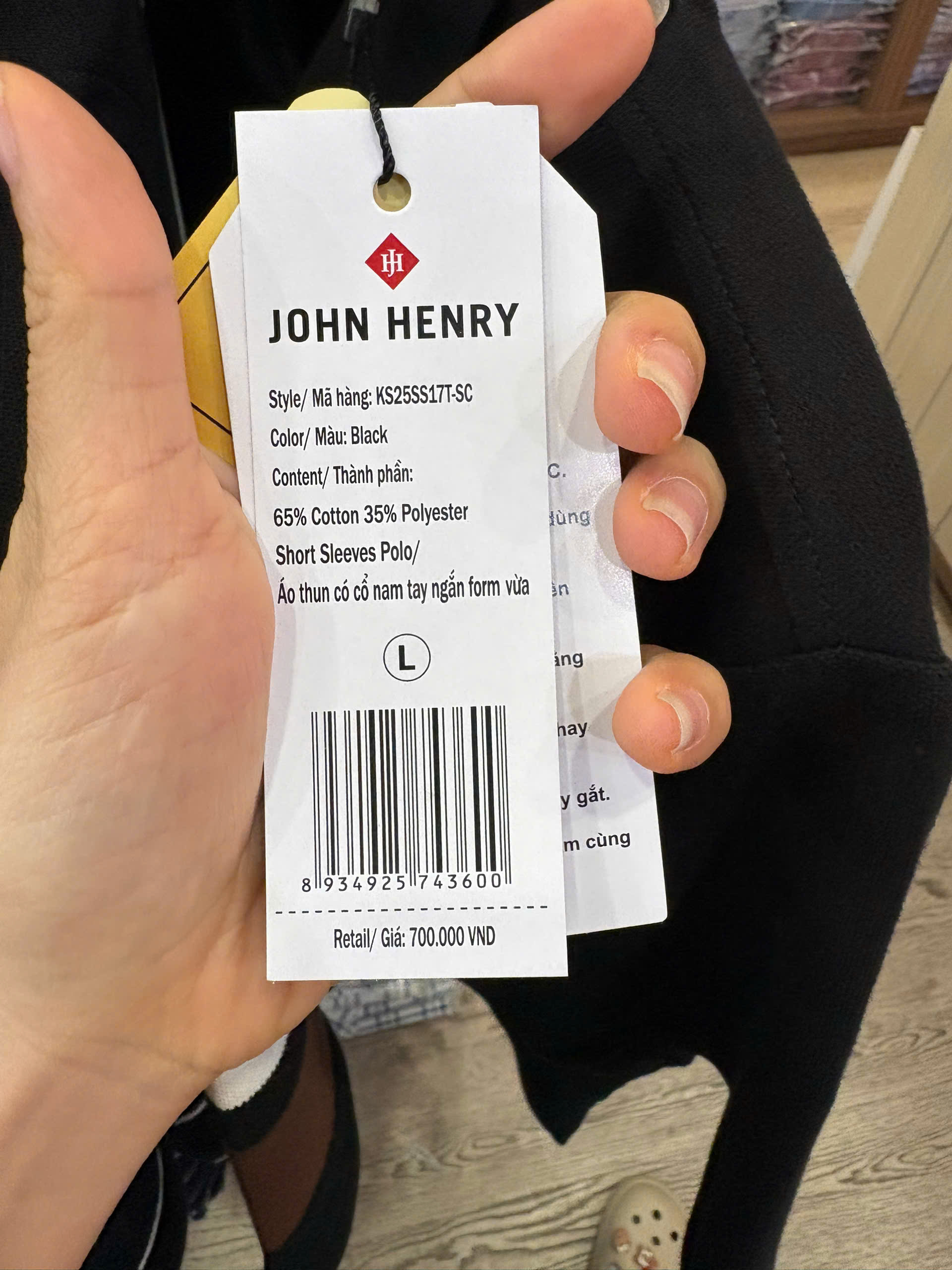 Áo Polo Nam Ngắn Tay John Henry  Form Vừa KS25SS17T-SC
