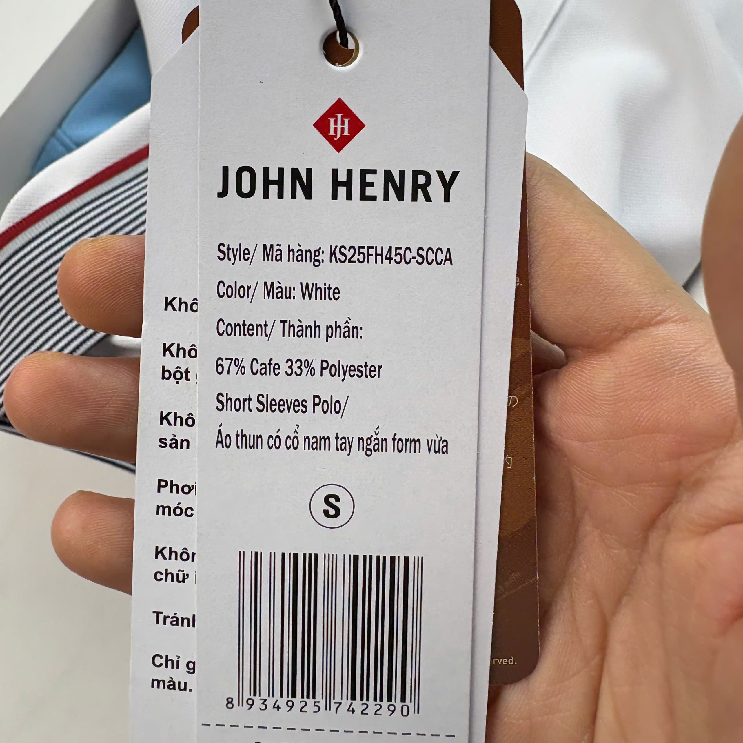 Áo Polo Nam Tay Ngắn Form Vừa KS25FH45C-SCCA