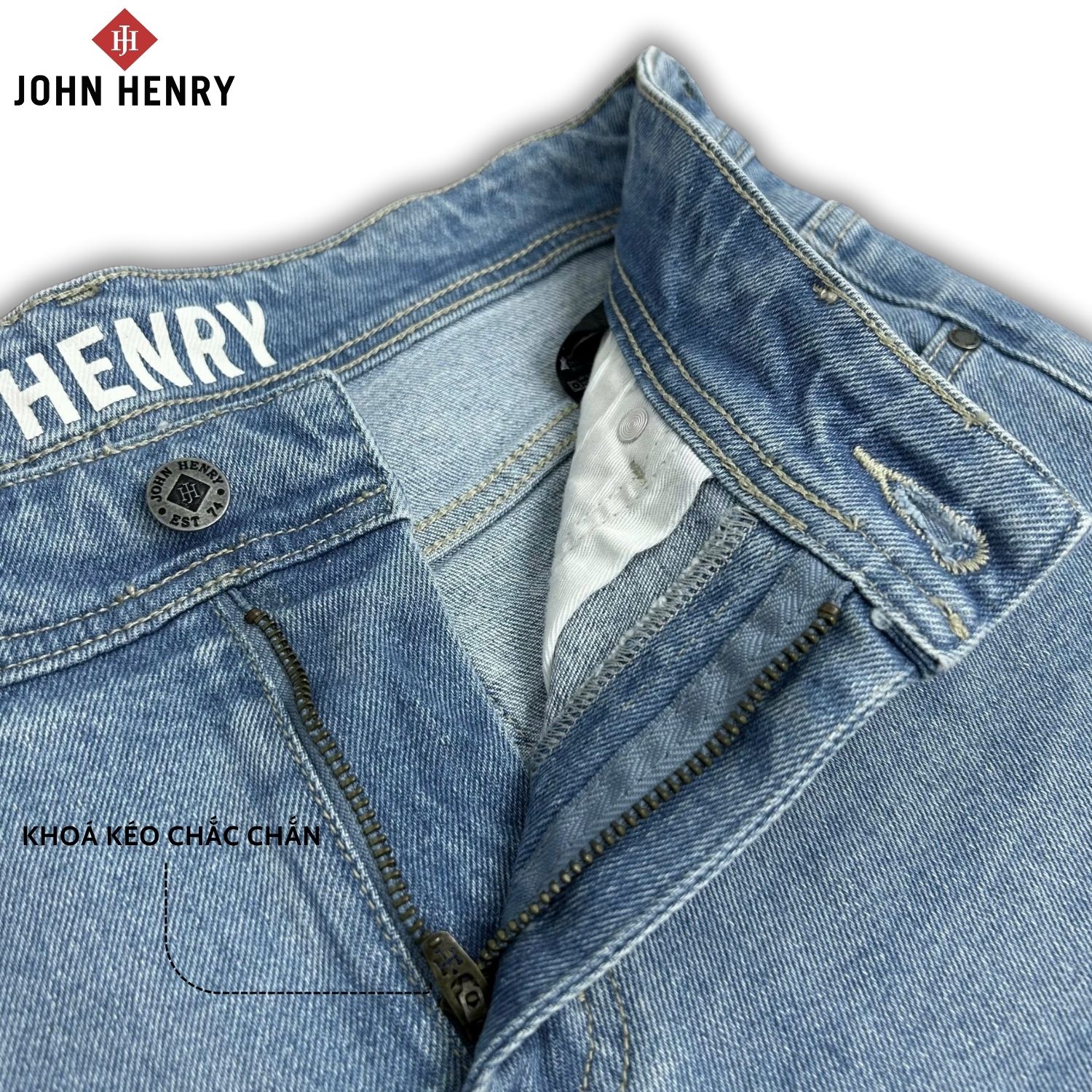 Quần Jean Dài Nam John Henry JN25SS10C-RG - Form Vừa - Regular