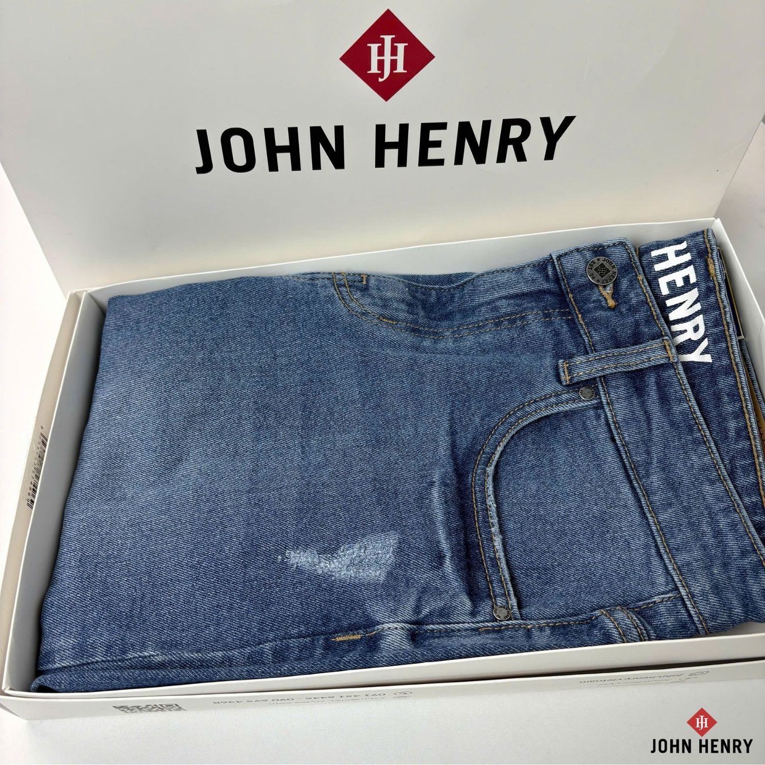 Quần Short Jean Nam John Henry Trẻ Trung Năng Động SP25SS17C-AKJN