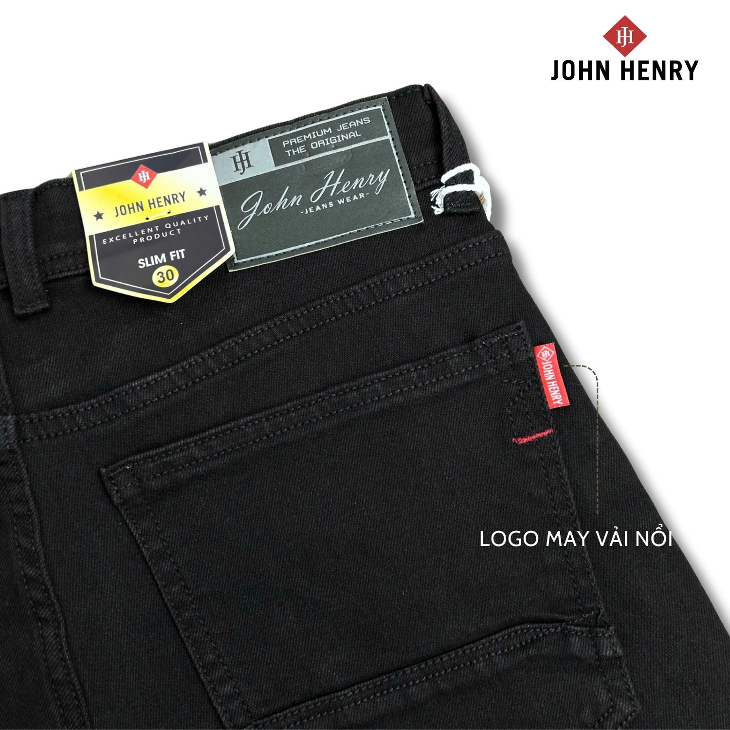 Quần Jean Dài Nam John Henry Form Ôm JN25SS01P- Slim Fit