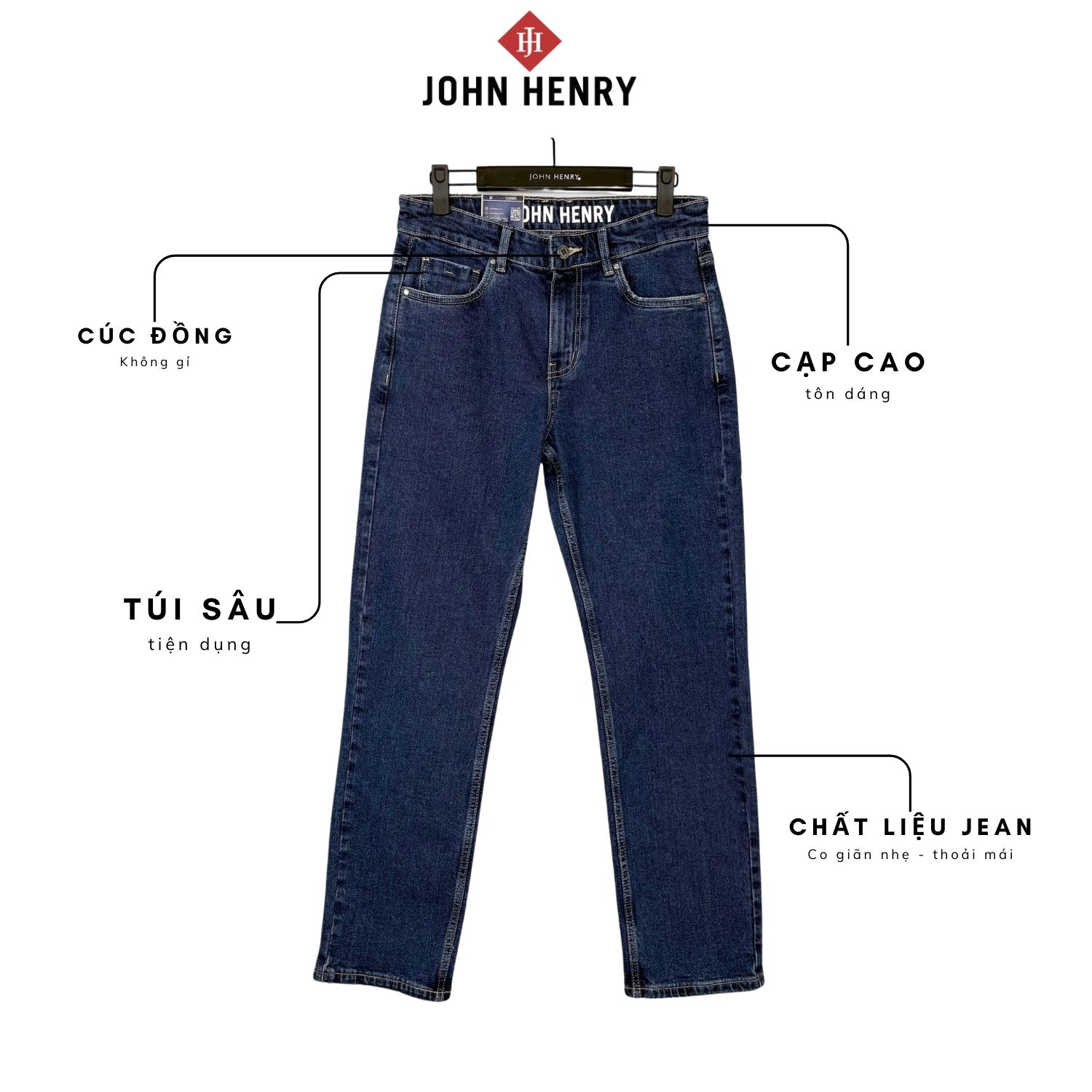 Quần Jeans Nam Form Rộng JN25SS31T-CL - REGULAR