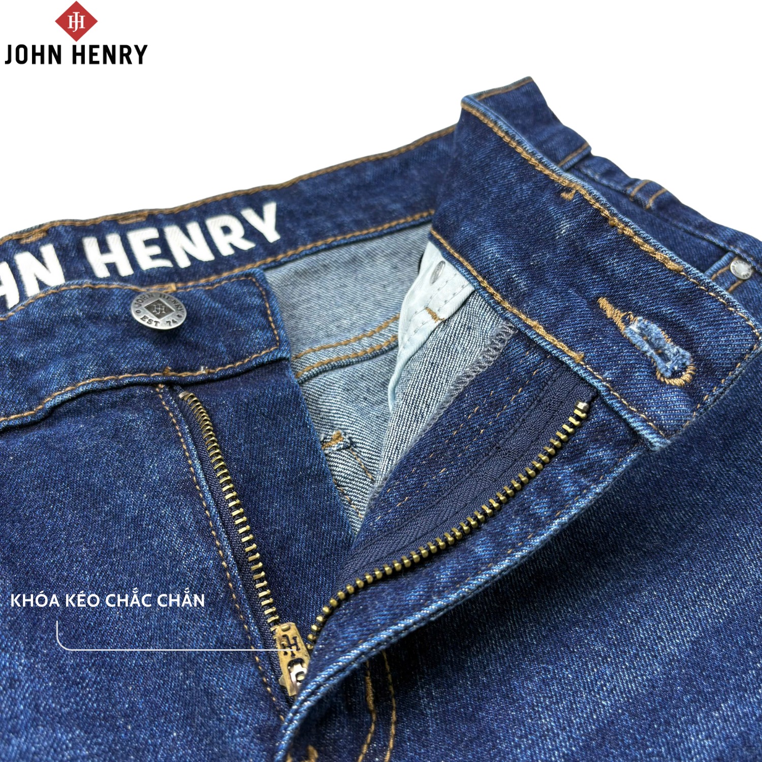 Quần Jean Dài Nam John Henry JN25FH37C-RG - Form Vừa - Regular