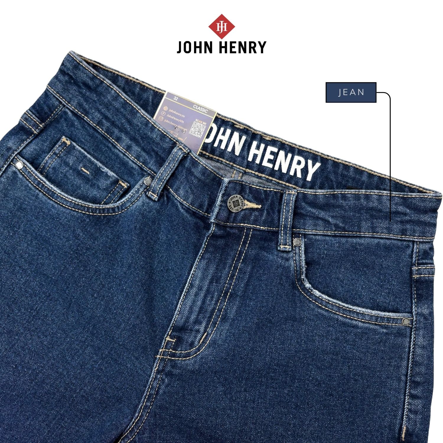 Quần Jeans Nam Form Rộng JN25SS31T-CL - REGULAR