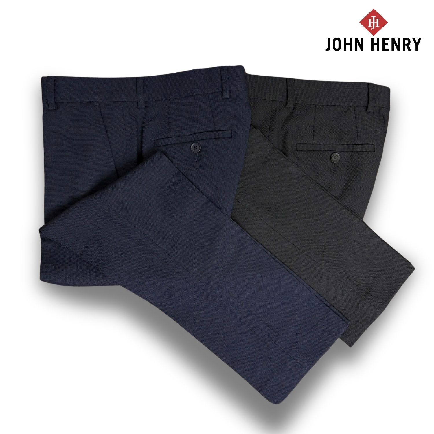 Quần Tây Nam John Henry DP25ES01P-NMSC-SLIM COMFORFIT - FORM ÔM VỪA