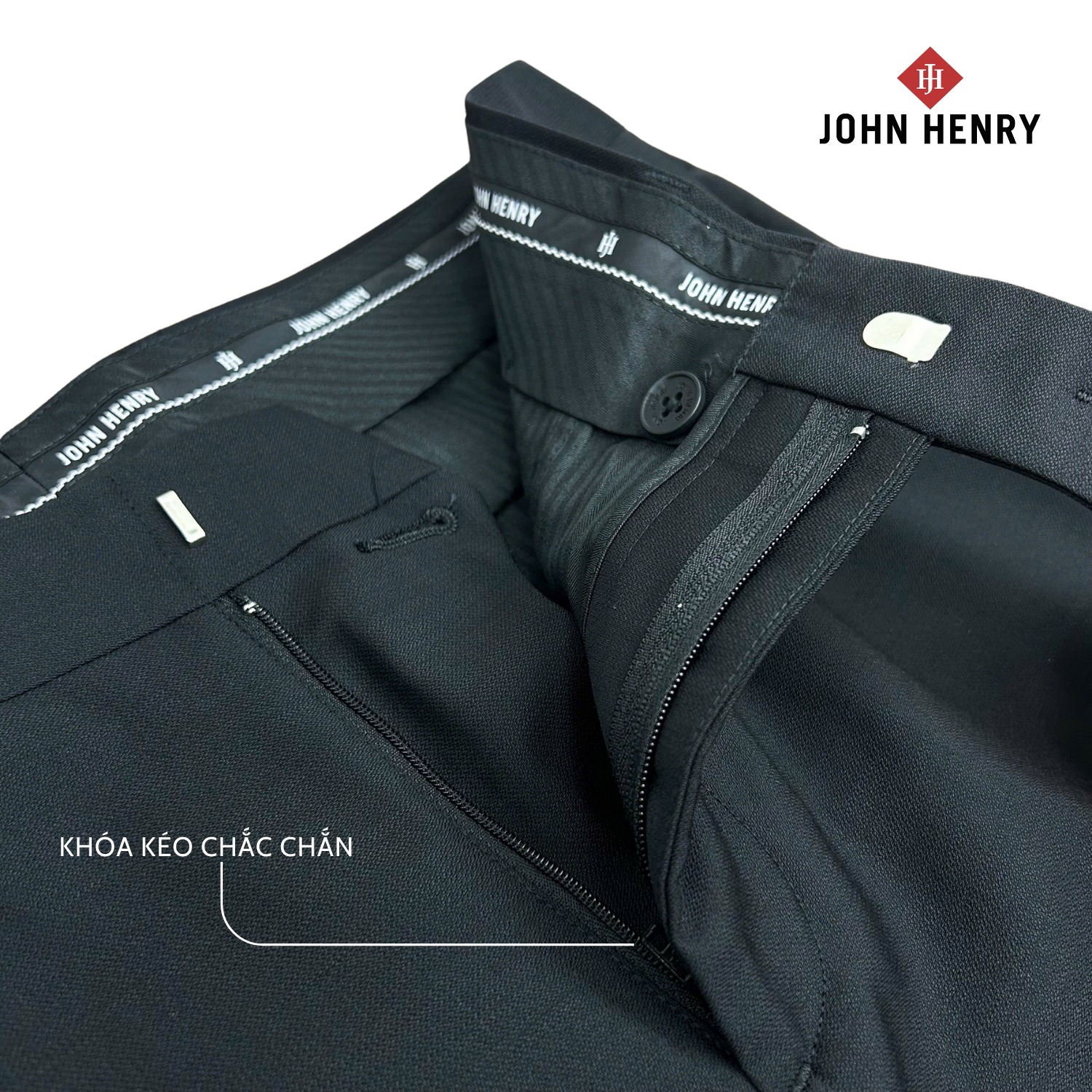 Quần Tây Nam John Henry DP25SS07P-NMSC- Slim Comfortfit - Form Ôm Vừa