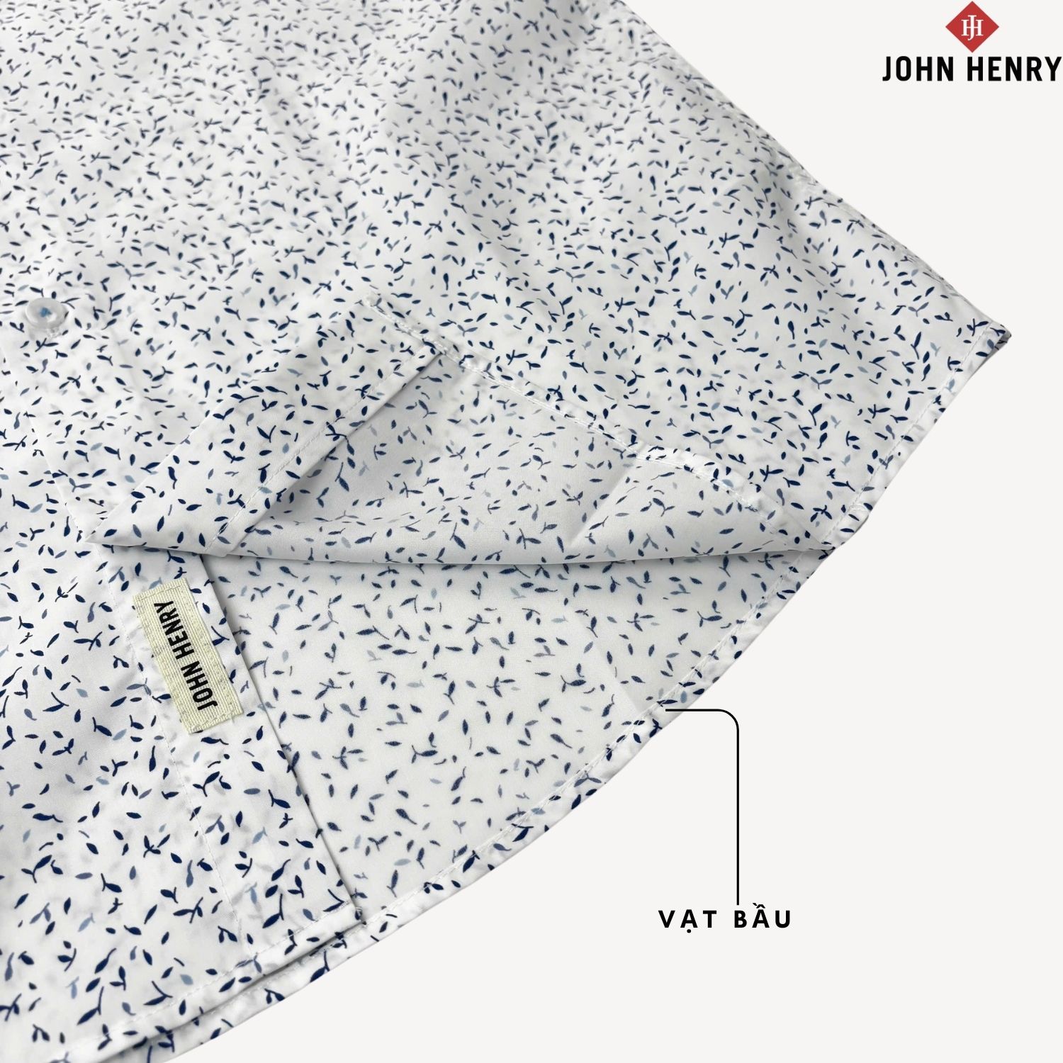 Áo Sơ Mi Nam Ngắn Tay John Henry Form Ôm WS25SS46C-SC
