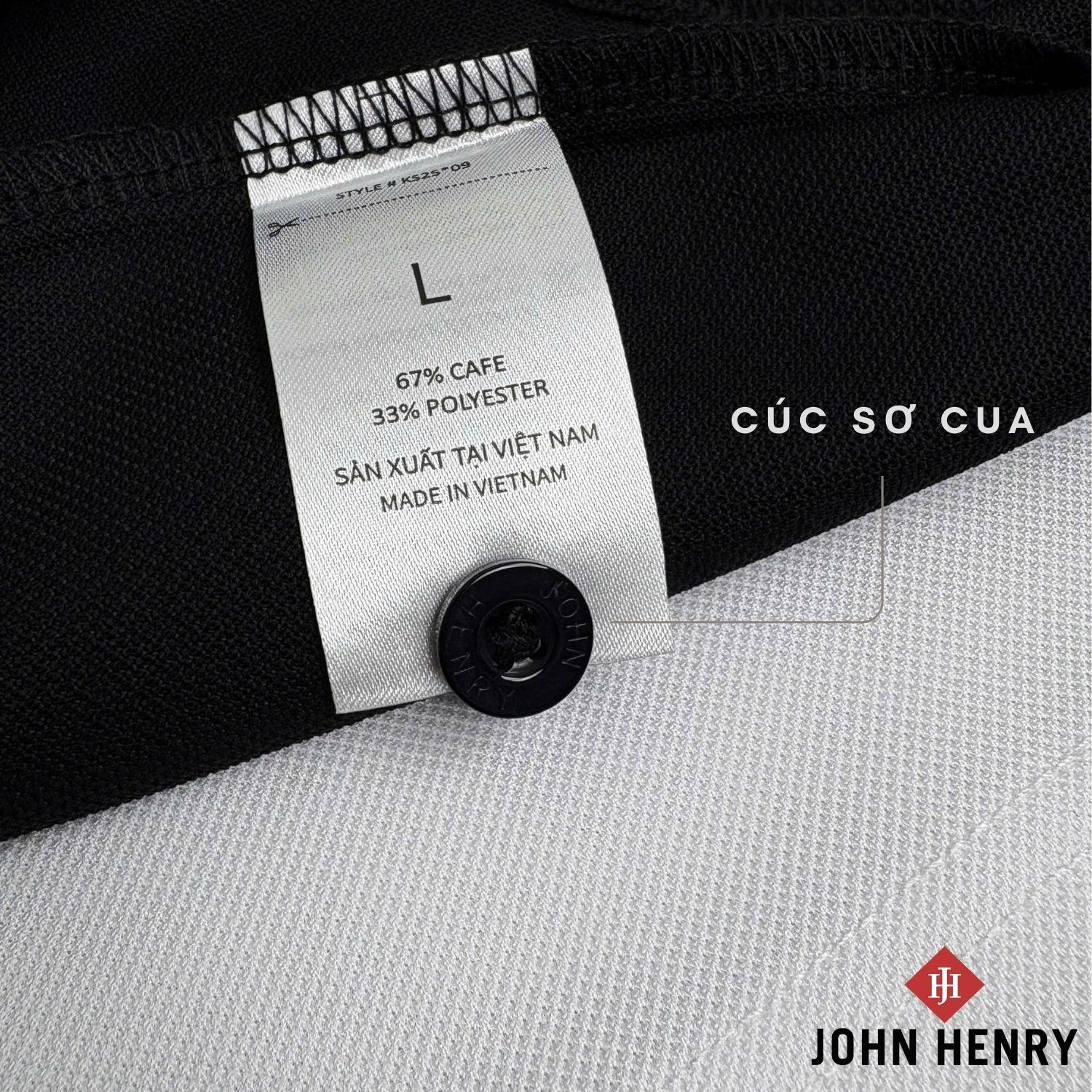 Áo Polo Nam Ngắn Tay John Henry  Form Vừa KS25ES09T-SCCA