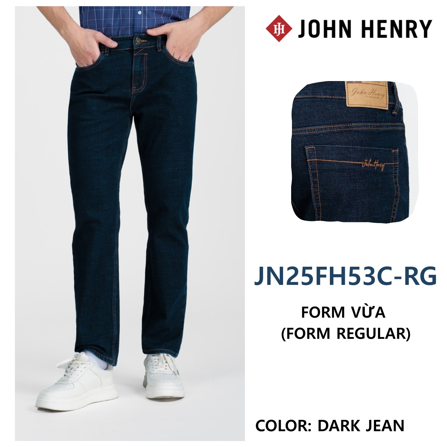 Quần Jeans Nam Form Vừa JN25FH53C-RG