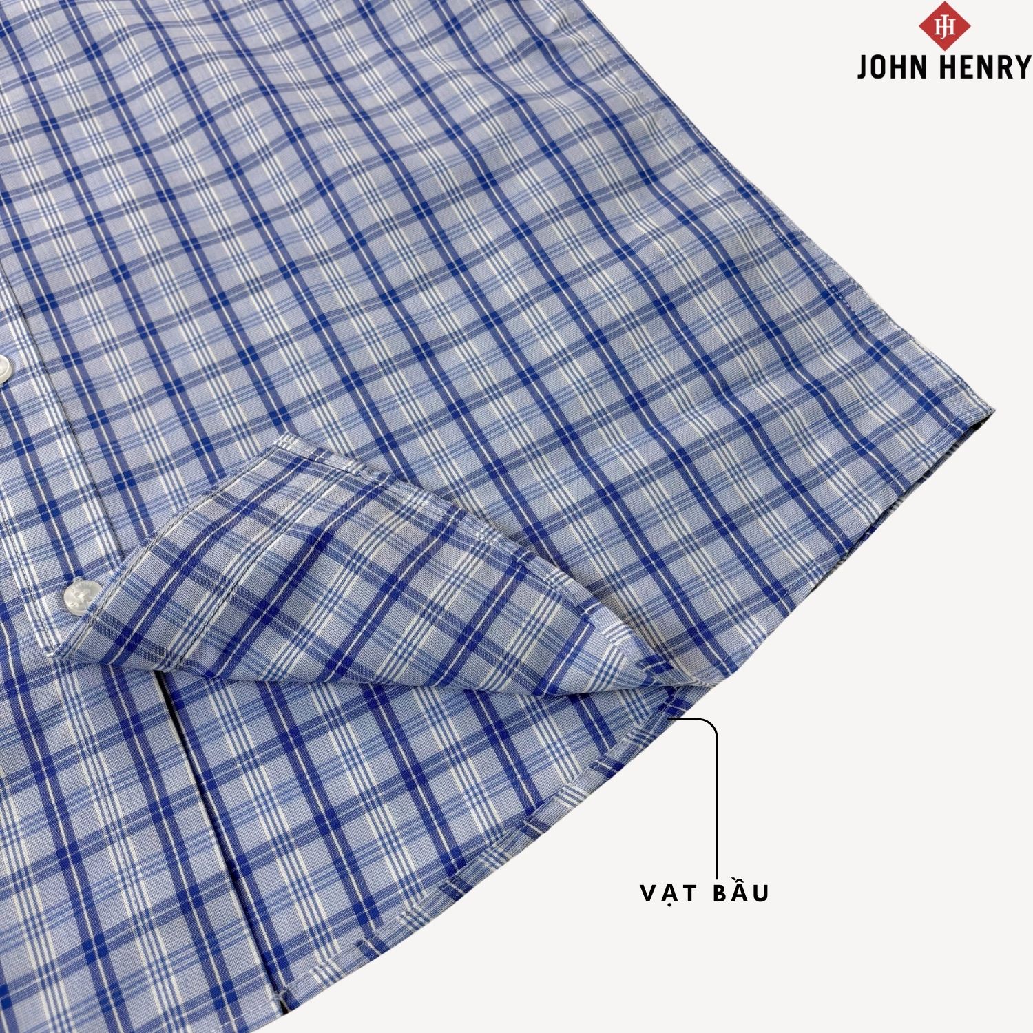 Áo Sơ Mi Nam Ngắn Tay John Henry Form Ôm WS25SS55C-SD