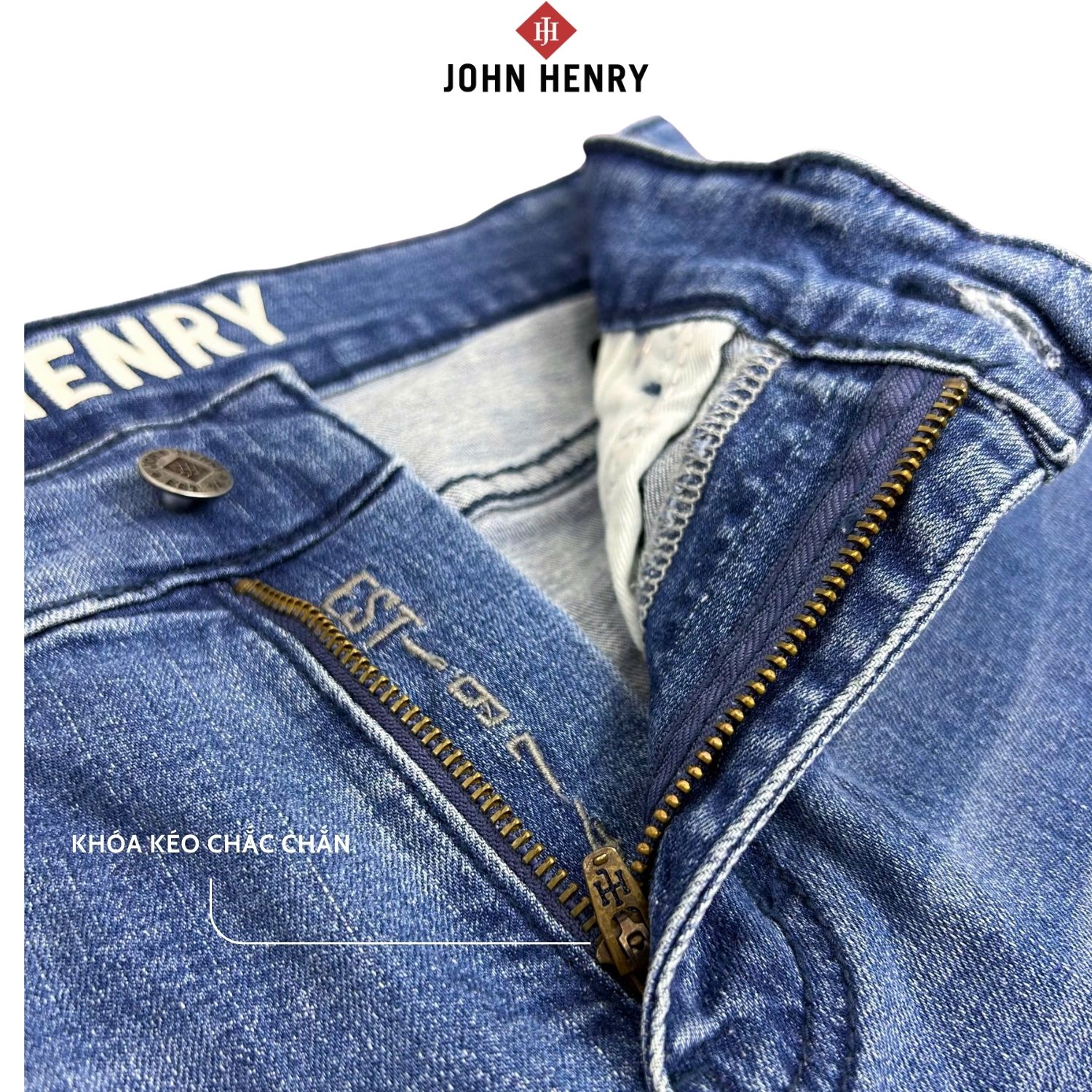 Quần Jean Dài Nam John Henry Form Ôm JN25SS27P-SL - Slim Fit