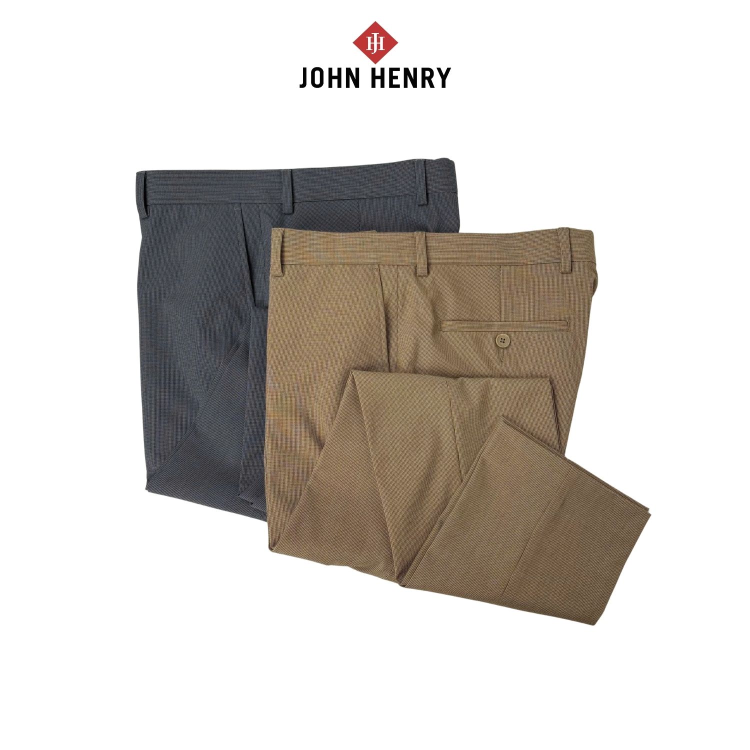Quần Tây Dài Nam John Henry Form Ôm Vừa - DP25SS08C-NMSC