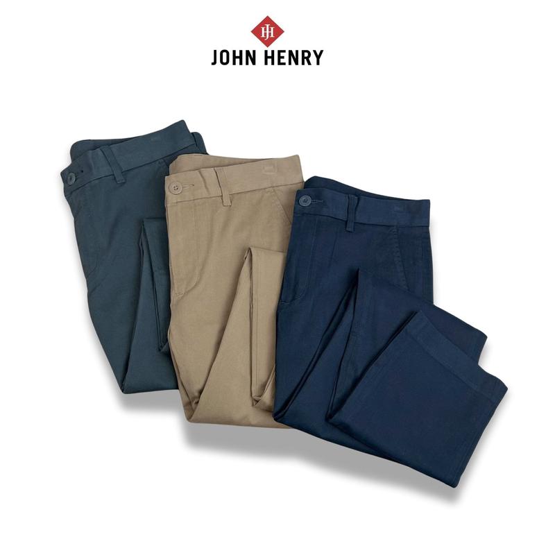 Quần Kaki Nam John Henry KP25SS09P-NMSL - Slim Fit - Form Ôm