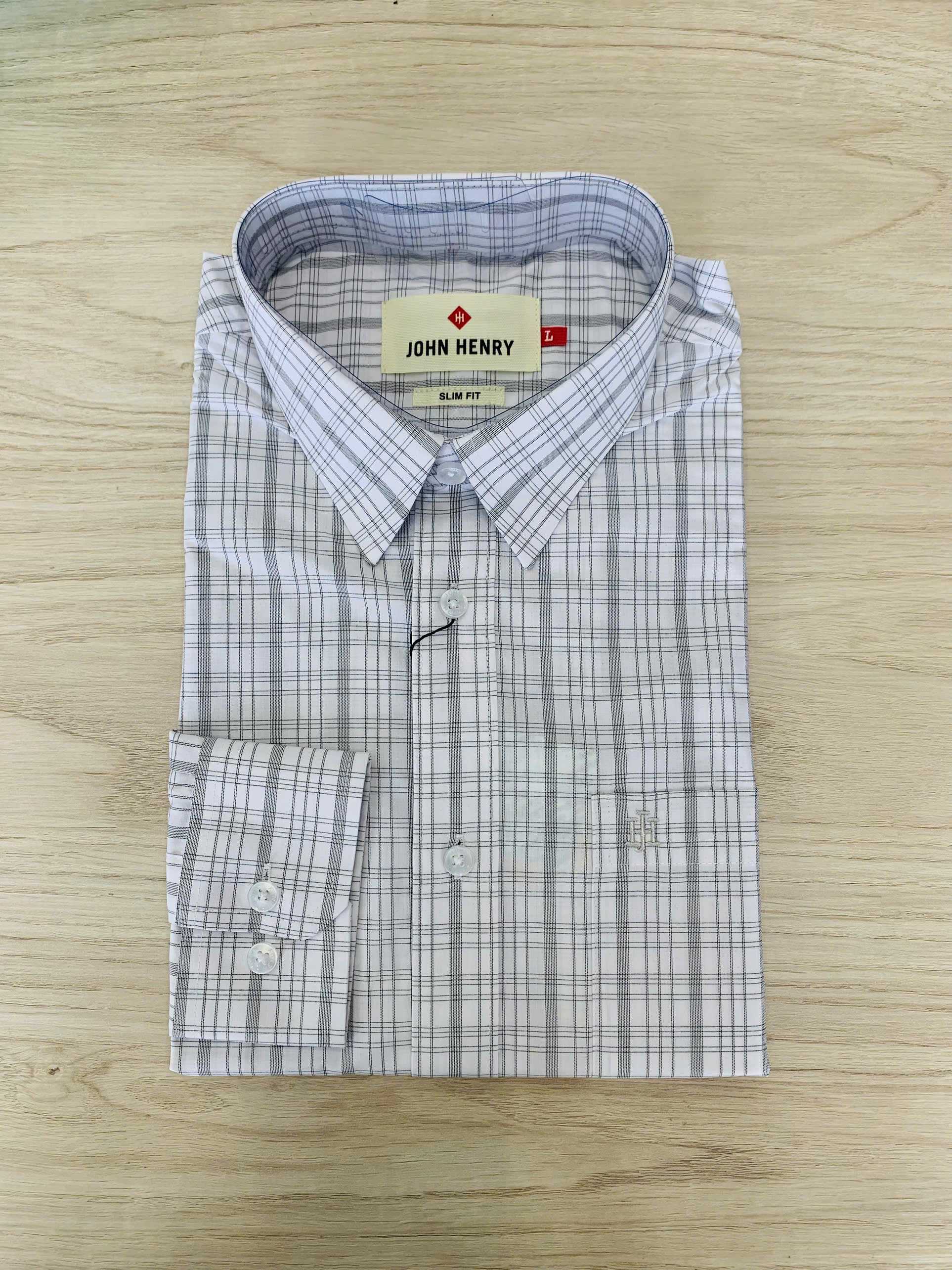 Áo Sơ Mi Nam Tay Ngắn John Henry Caro WS25SS40C-LDBB