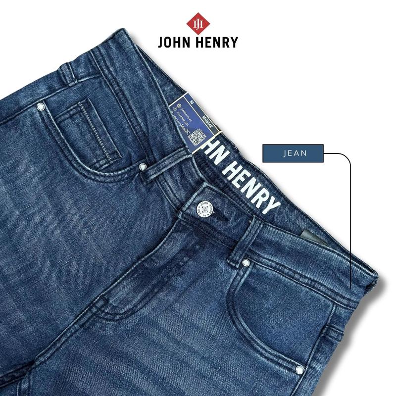 Quần Jean Dài Nam John Henry Form Vừa JN25SS21C-RG - Form Vừa -Regular