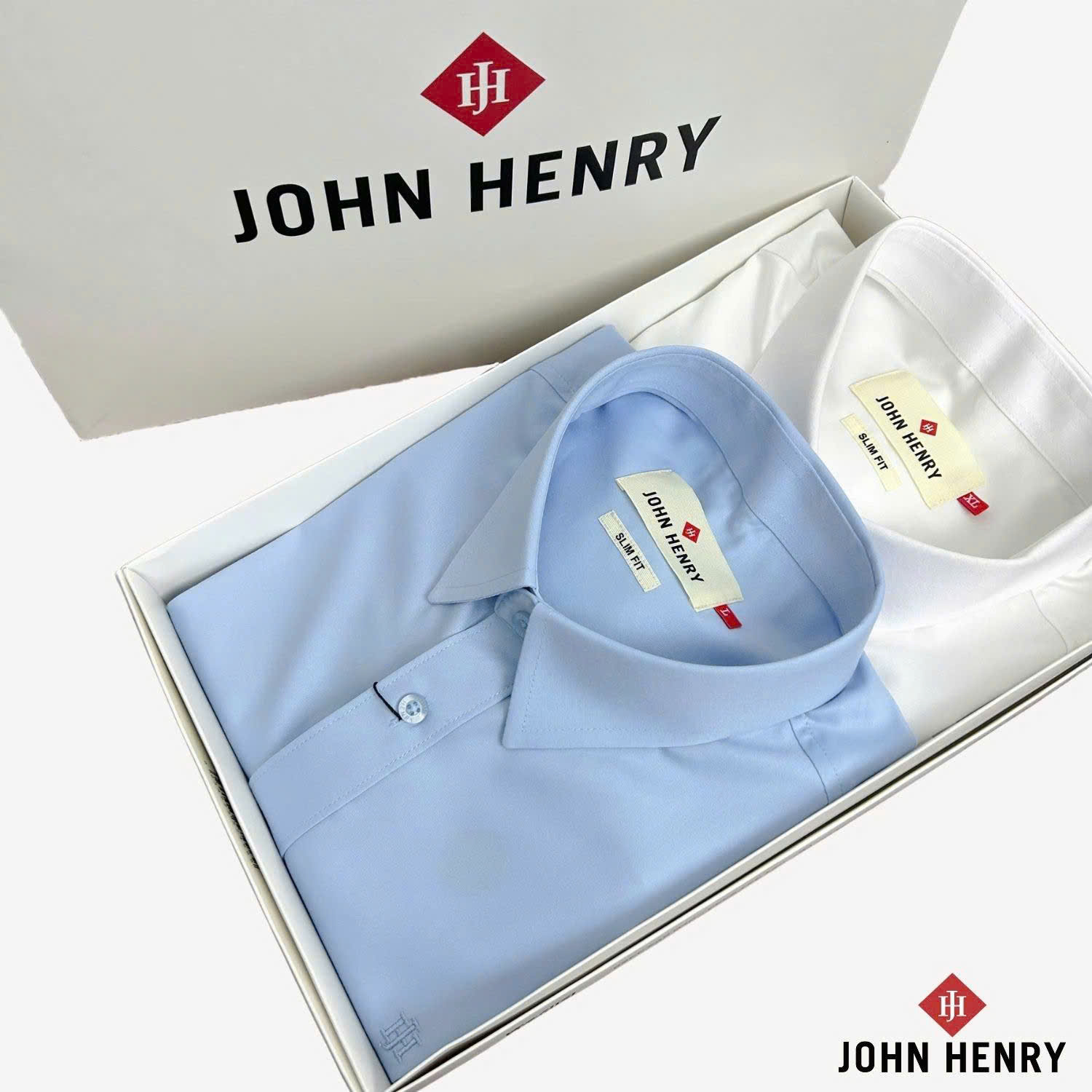 Áo Sơ Mi Nam Tay Ngắn John Henry lịch lãm, thời thượng WS24ES60C-SDBB