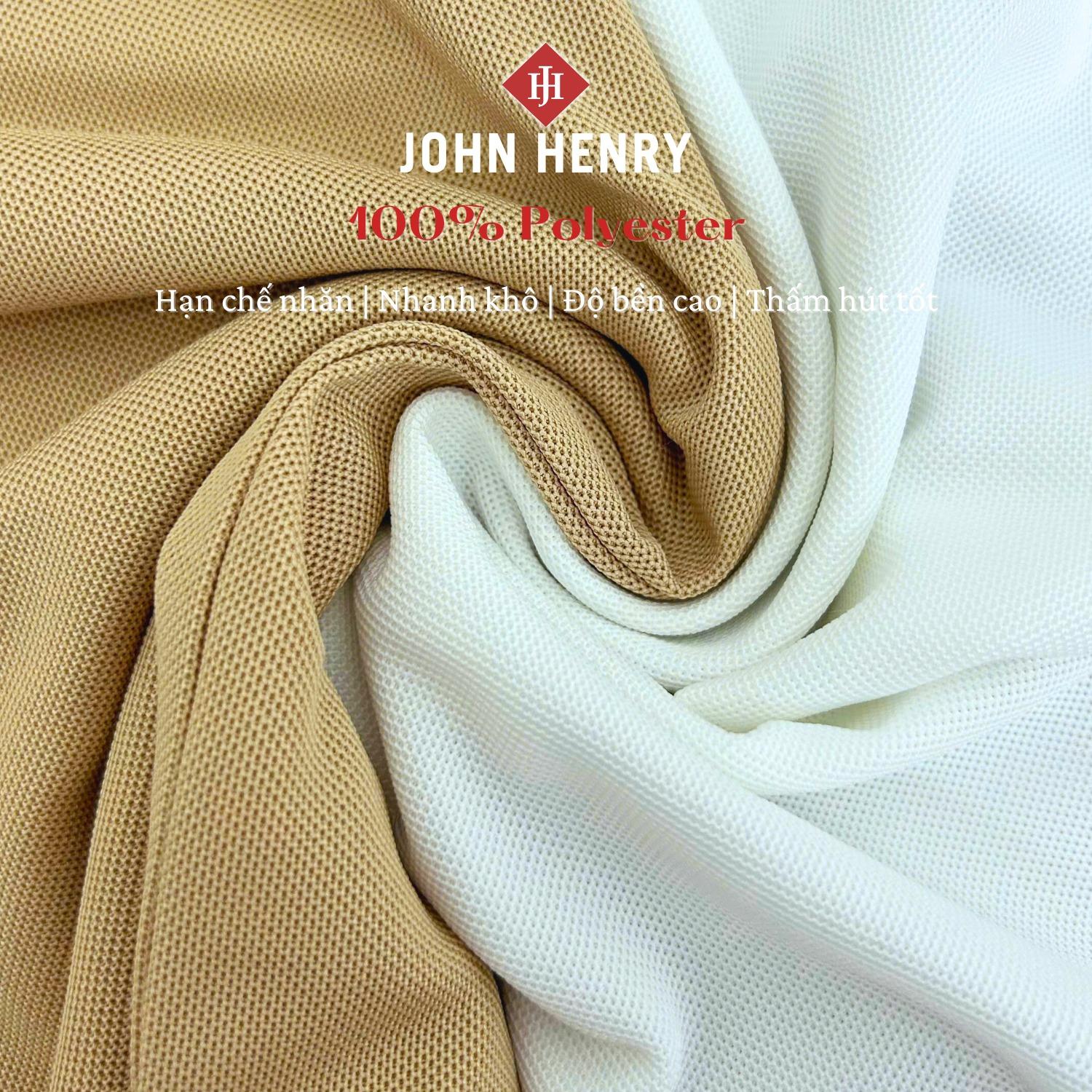 Áo Polo Nam Ngắn Tay John Henry Form Vừa KS25SS02P-SCWK