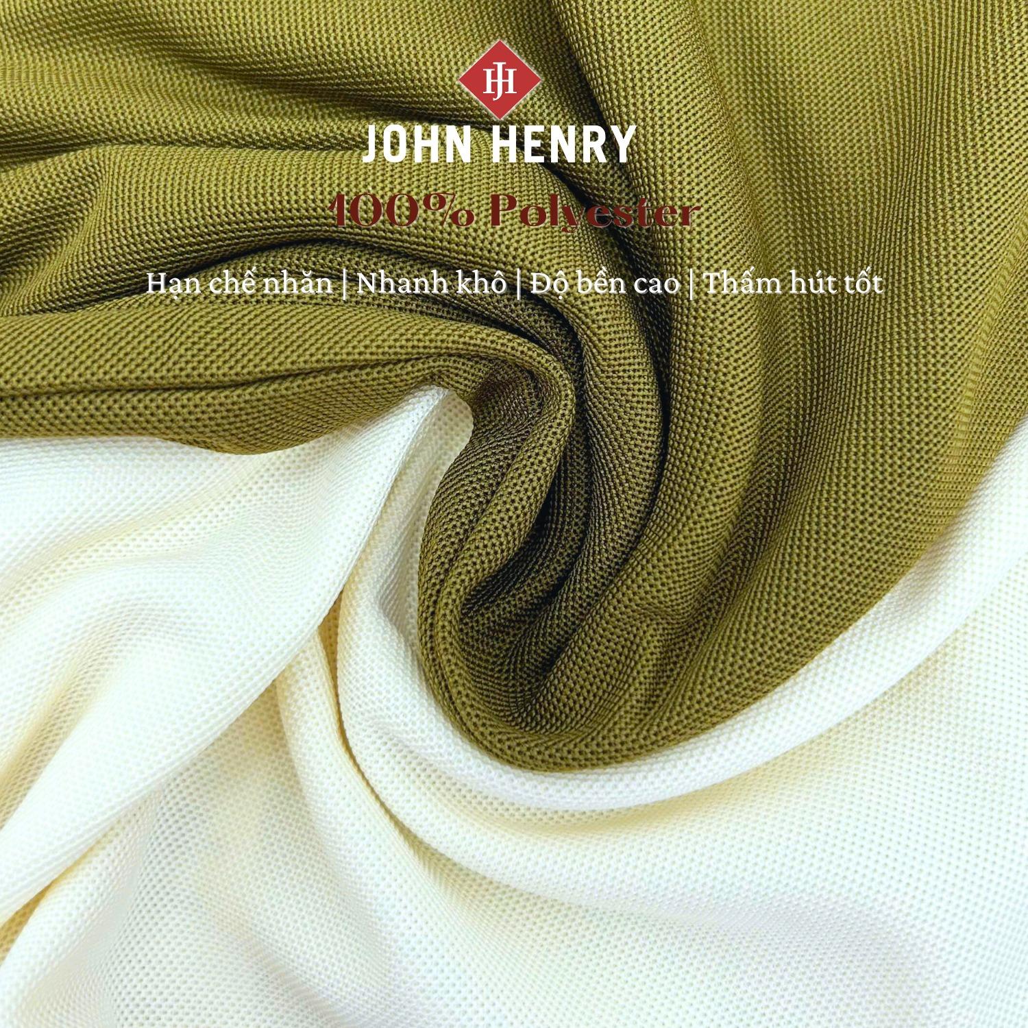 Áo Polo Nam Ngắn Tay John Henry Form Vừa KS25SS01P-SCWK