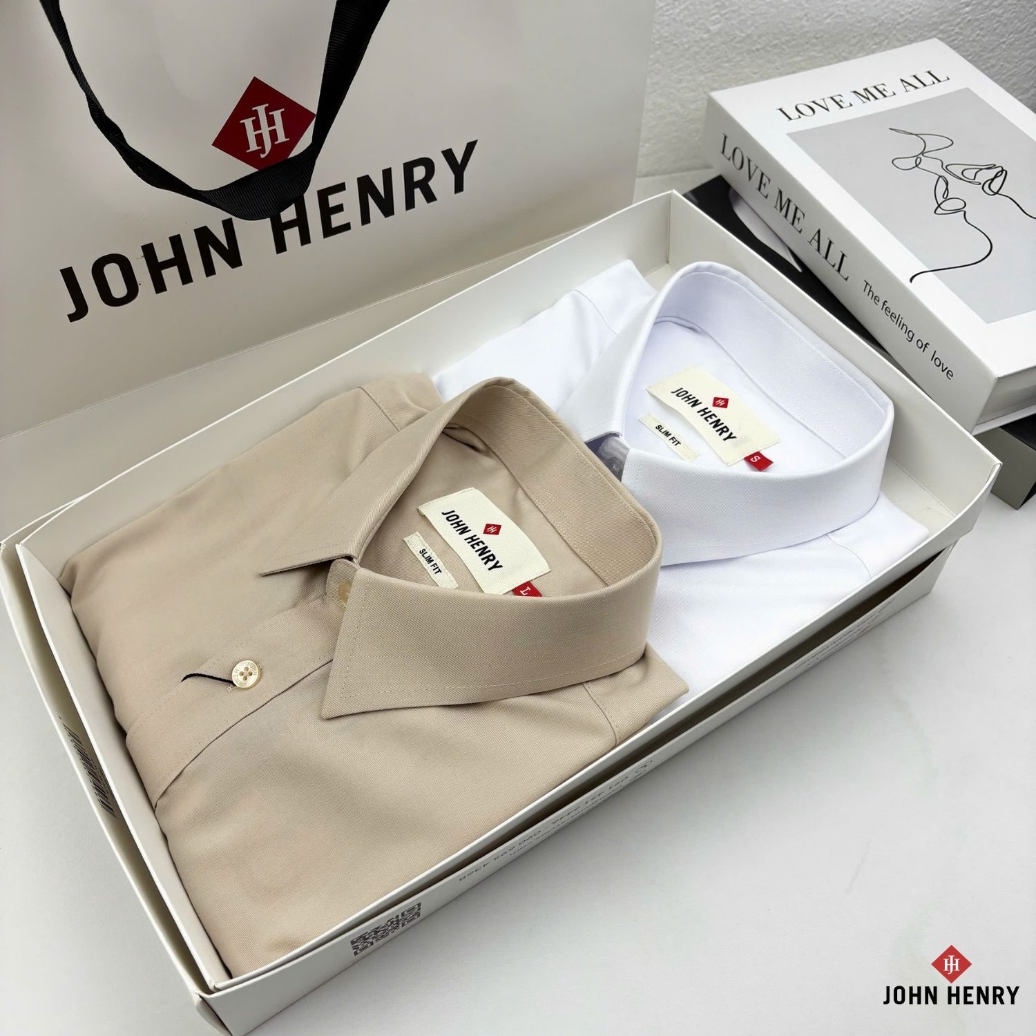 Áo Sơ Mi Nam Tay Ngắn John Henry lịch lãm, thời thượng WS25FH76P-SD