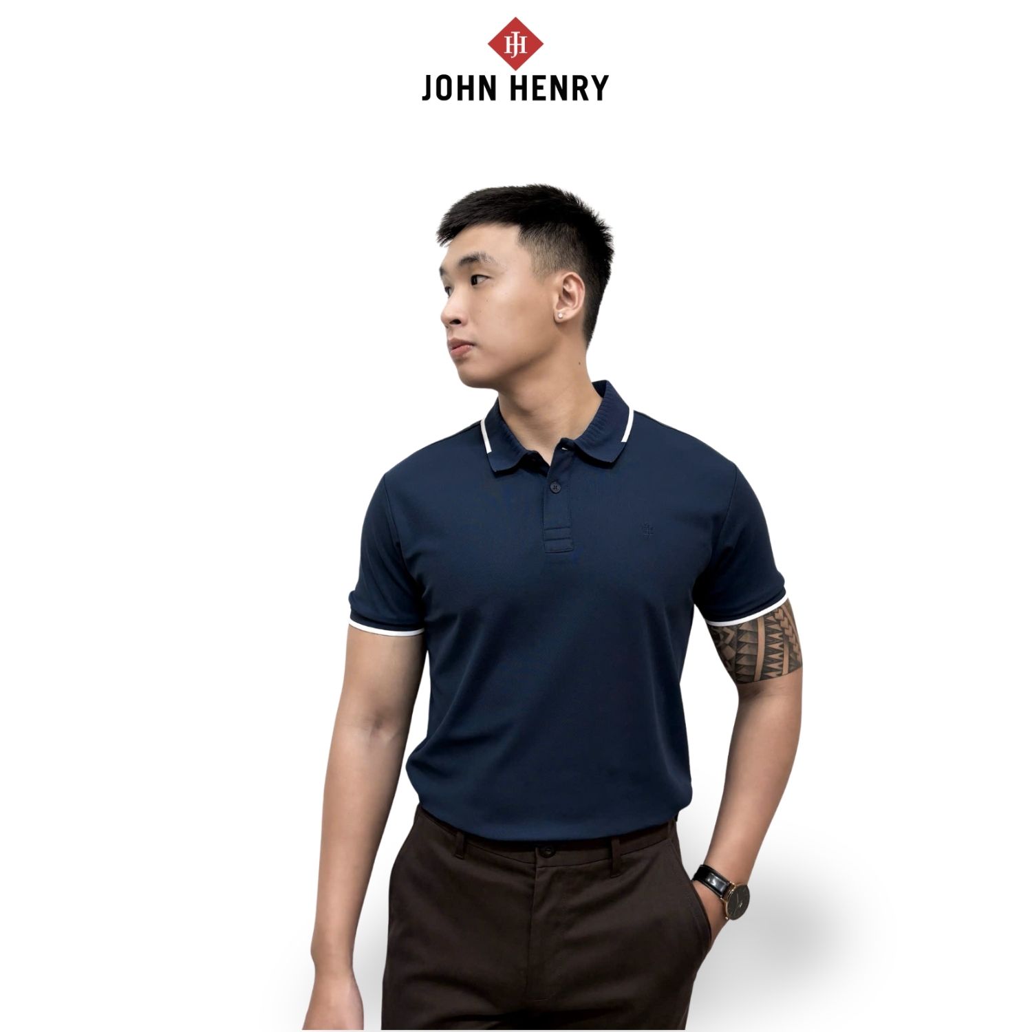 Áo Polo Nam Form Ôm Tay Ngắn KS25FH50T-SCWK