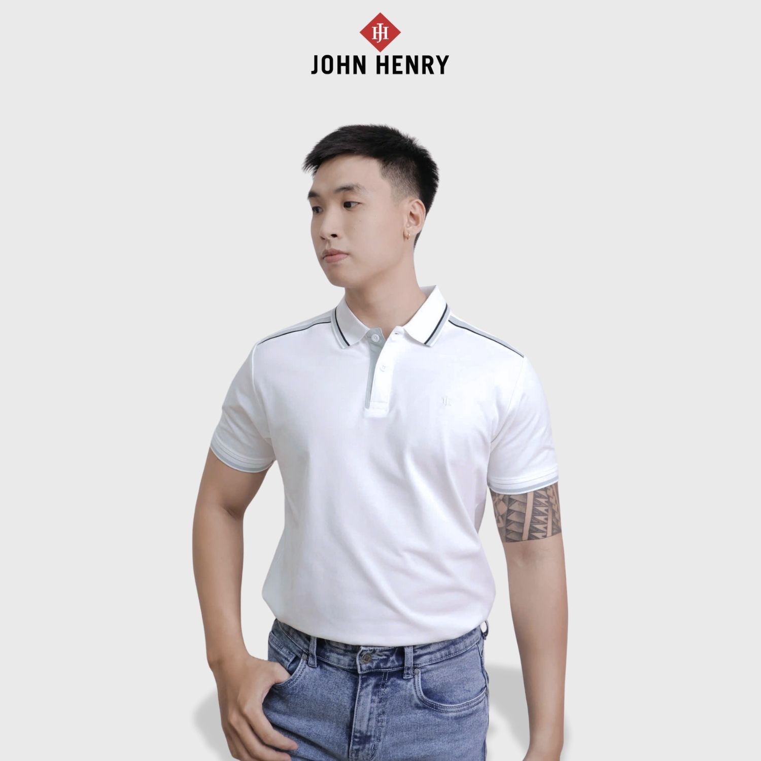 Áo Polo Nam Form Ôm Tay Ngắn KS25FH55T-SC