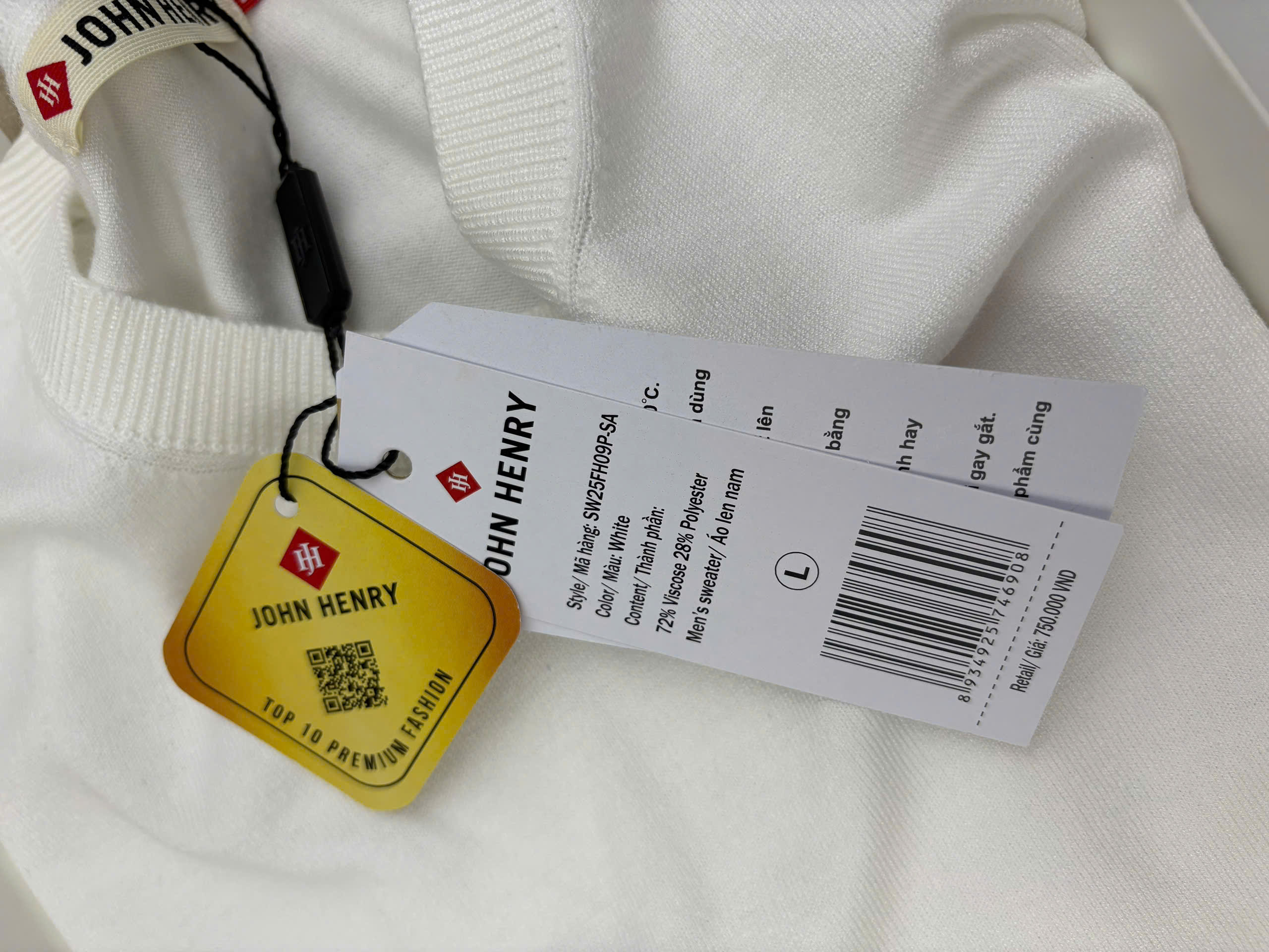 Áo Len Nam Cổ Tròn Tay Ngắn SW25FH09P-SA