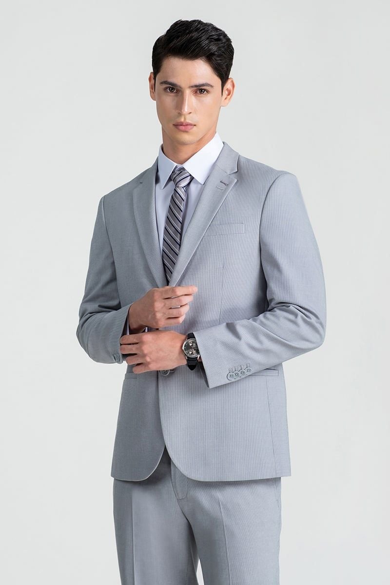 Áo Blazer Nam Tay Dài Form Ôm BZ25FH06C-SL