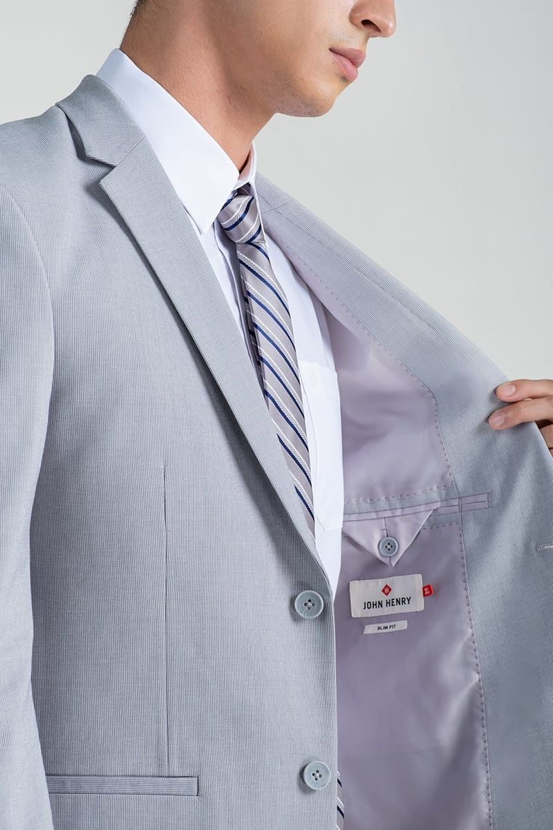 Áo Blazer Nam Tay Dài Form Ôm BZ25FH06C-SL