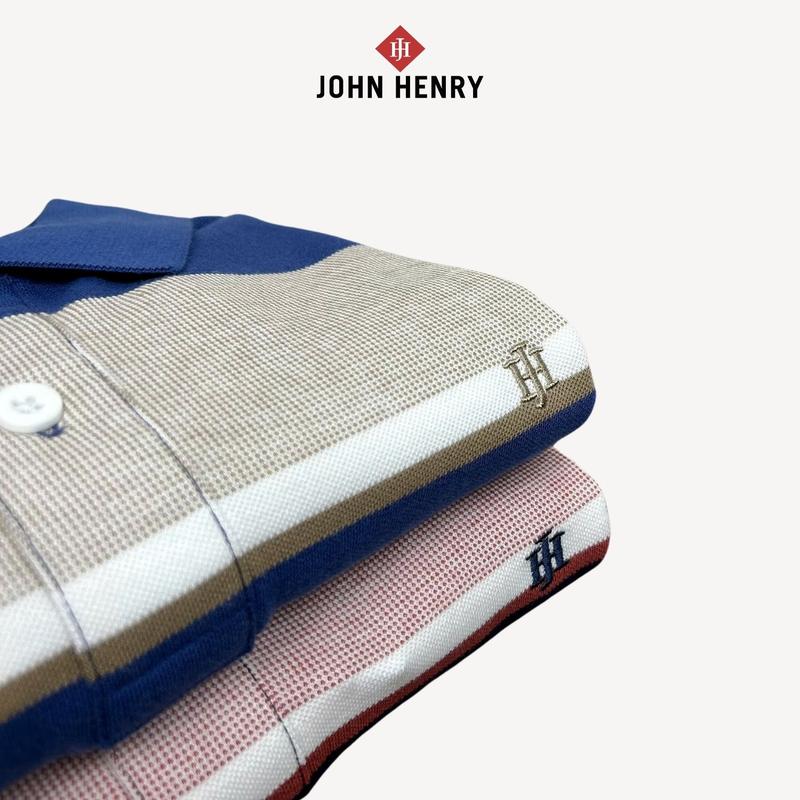 Áo Polo Nam Ngắn Tay John Henry Form Vừa Tay Ngắn KS25SS22T-SC
