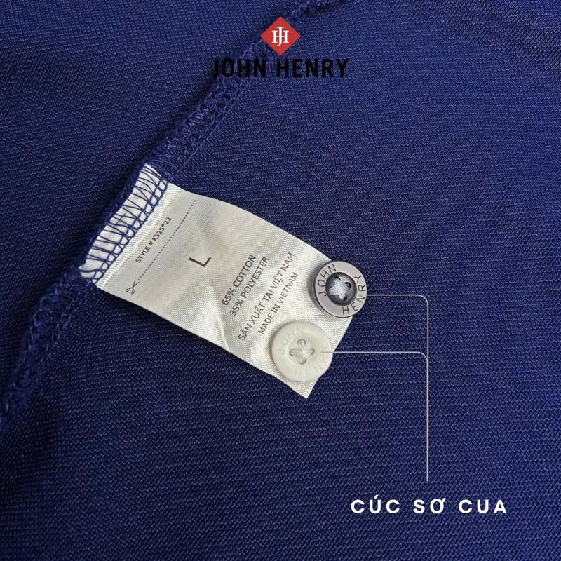 Áo Polo Nam Ngắn Tay John Henry Form Vừa Tay Ngắn KS25SS22T-SC