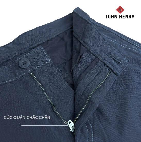Quần Short Khaki Nam John Henry Trẻ Trung, Năng Động SP25SS14T-AK