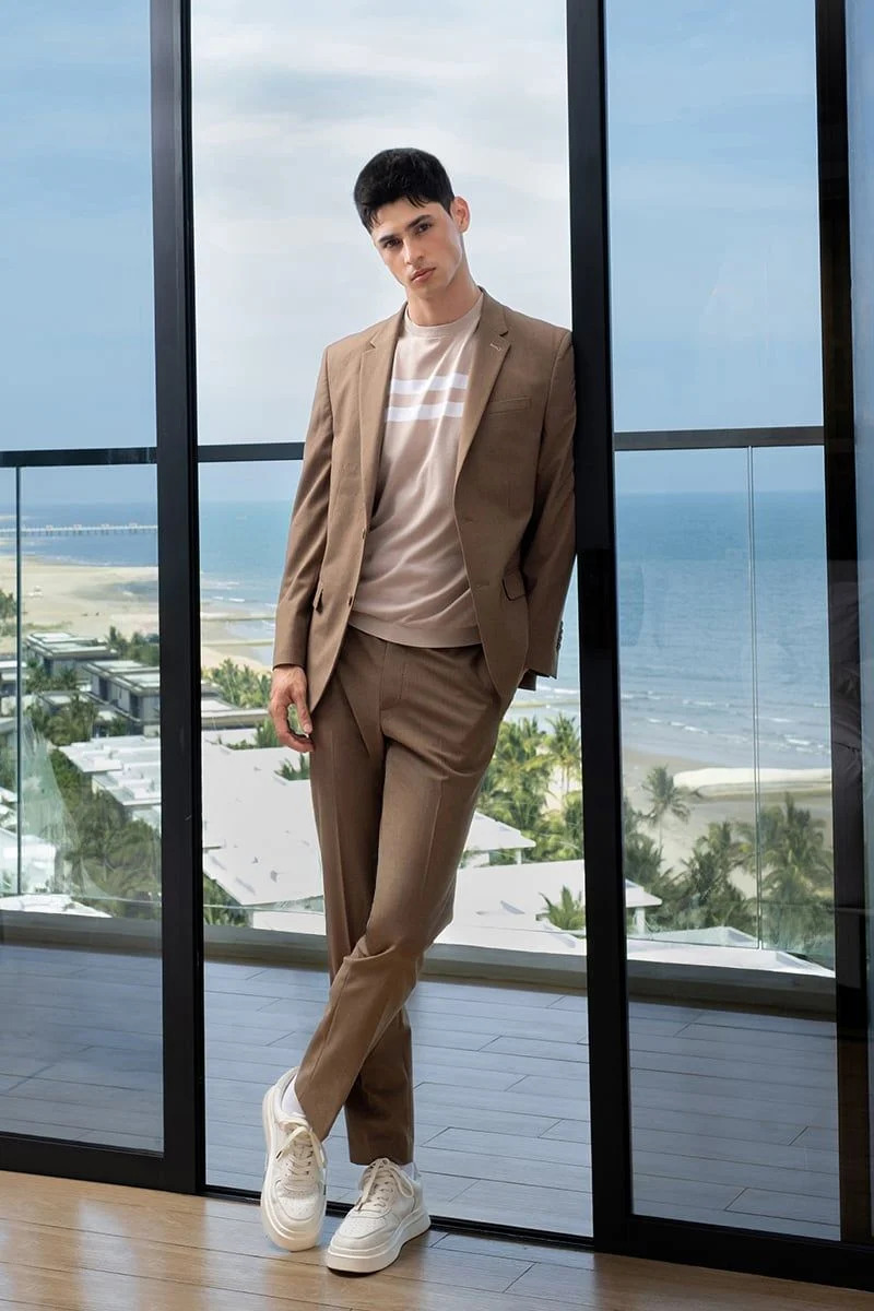 Quần Tây Dài Nam John Henry Form Ôm Vừa - DP25SS08C-NMSC