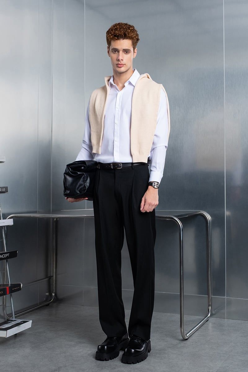 Quần Tây Nam Form Wide-Leg Straight DP26SS03C-NMWL