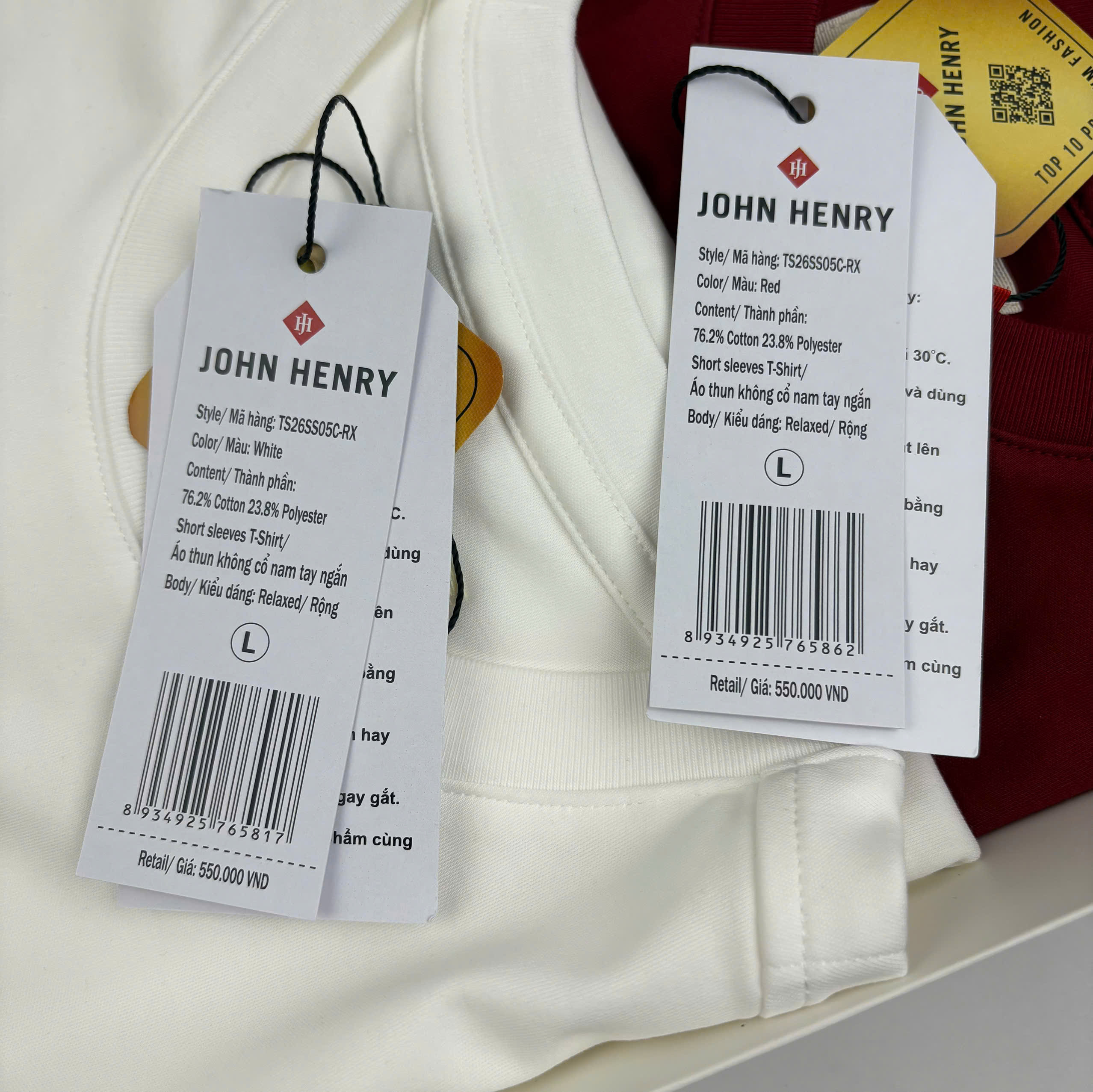 Áo Thun Nam Form Relaxed Fit TS26SS05C-RX