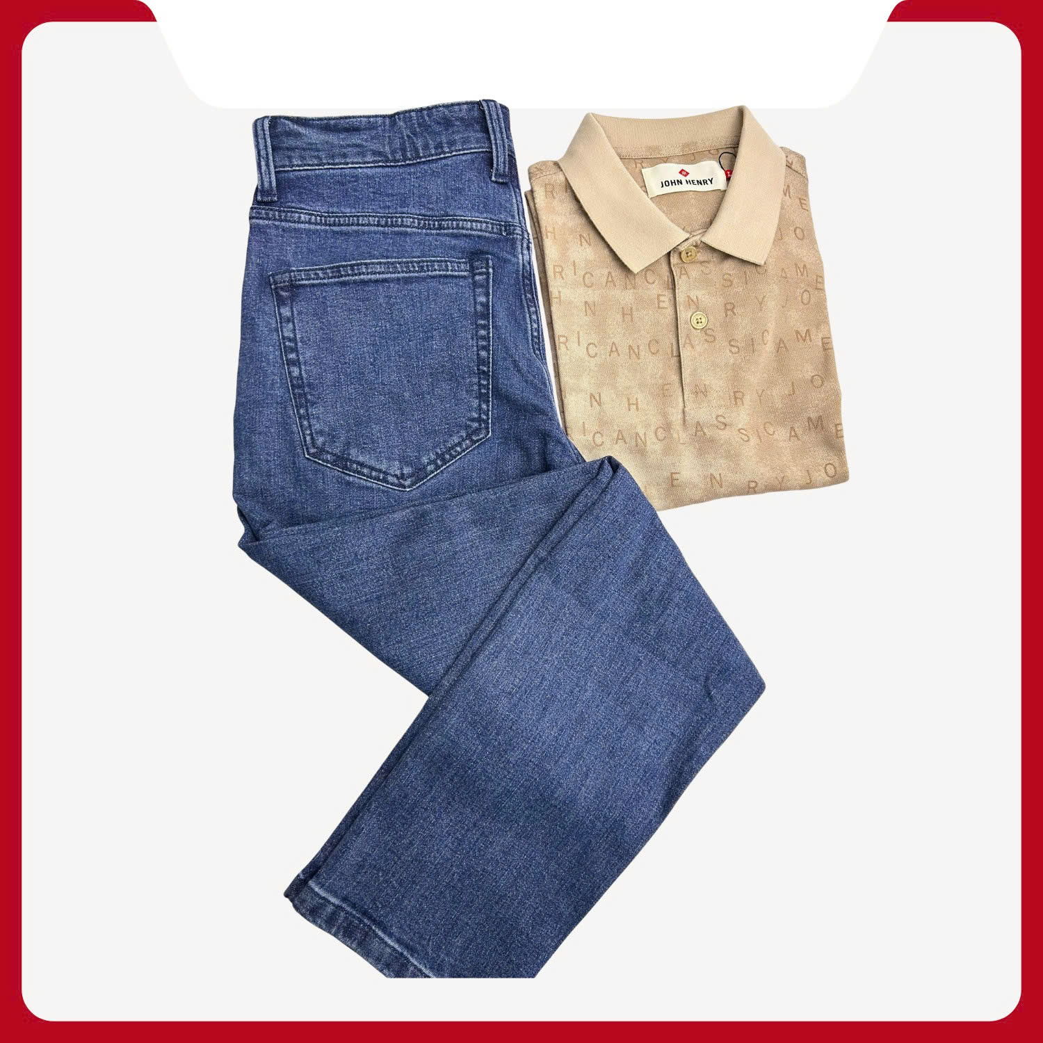 Quần Jeans Nam Form Vừa JN26SS19P-RG