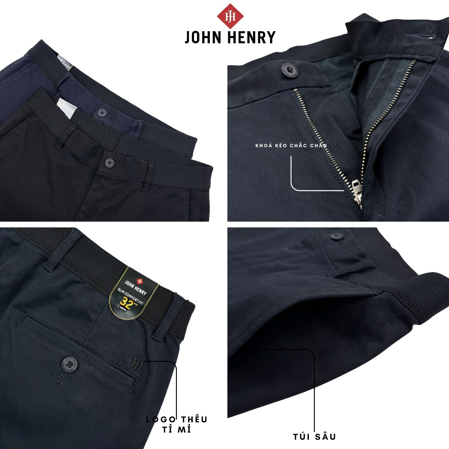 Quần Khaki Nam Form Ôm Vừa Lưng Thông Minh KP26SS02P-EPSC