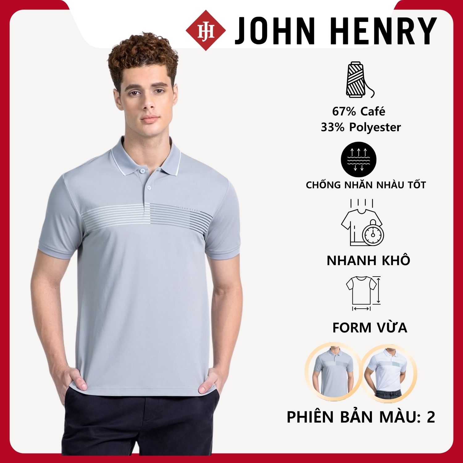 Áo Polo Nam Form Vừa Tay Ngắn KS25FH60C-SCCA