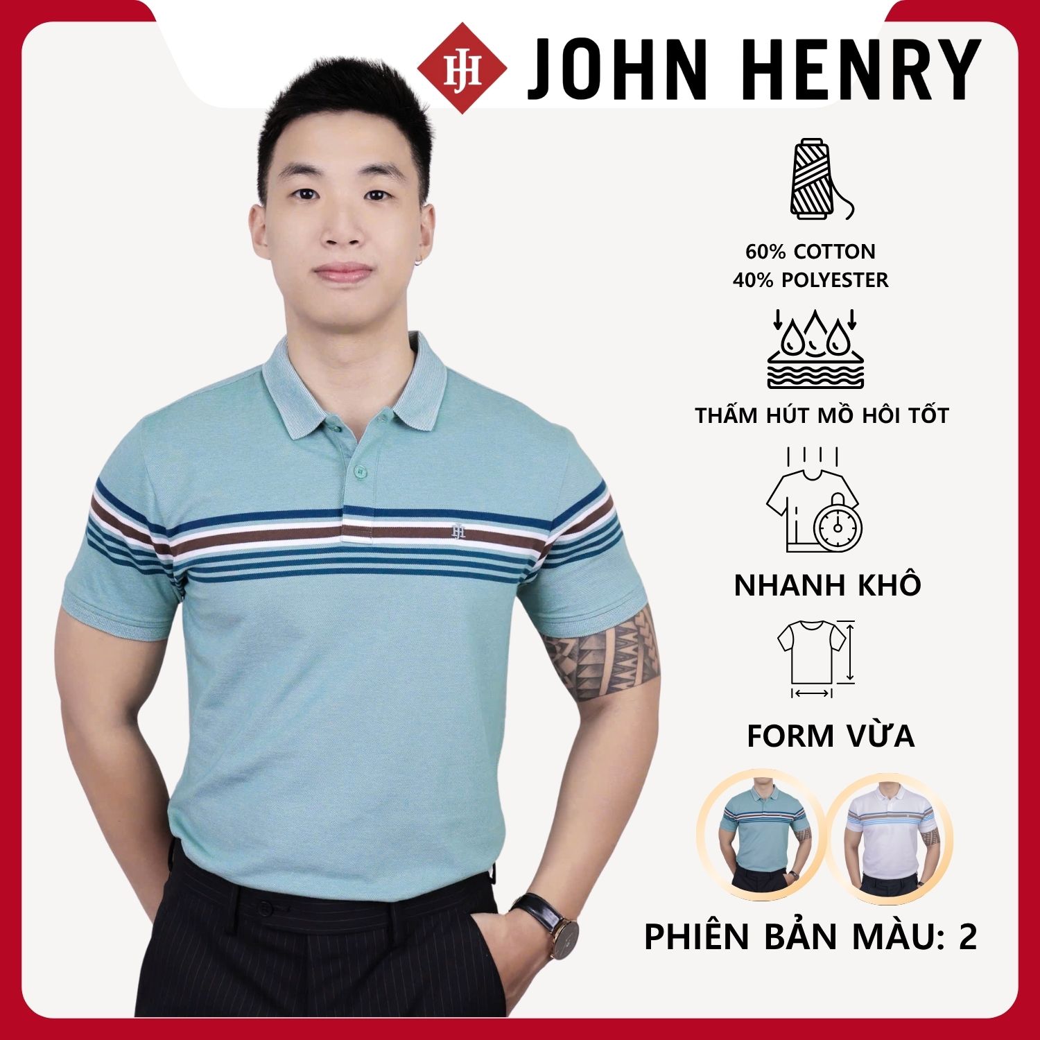 Áo Polo Nam Form Vừa Tay Ngắn  KS25FH54C-SCHE