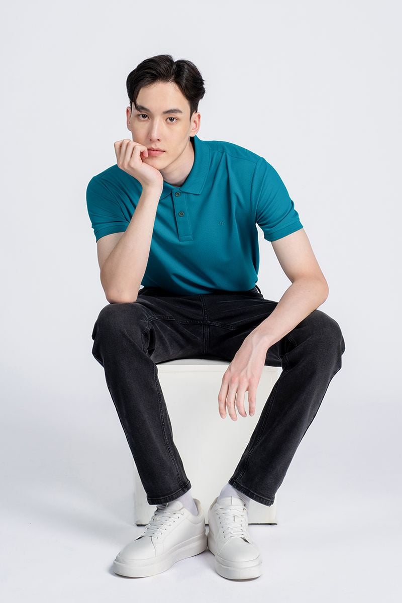 ÁO POLO NAM TAY NGẮN JOHN HENRY CHUẨN FORM, SANG TRỌNG KS23ES03T-SCWK