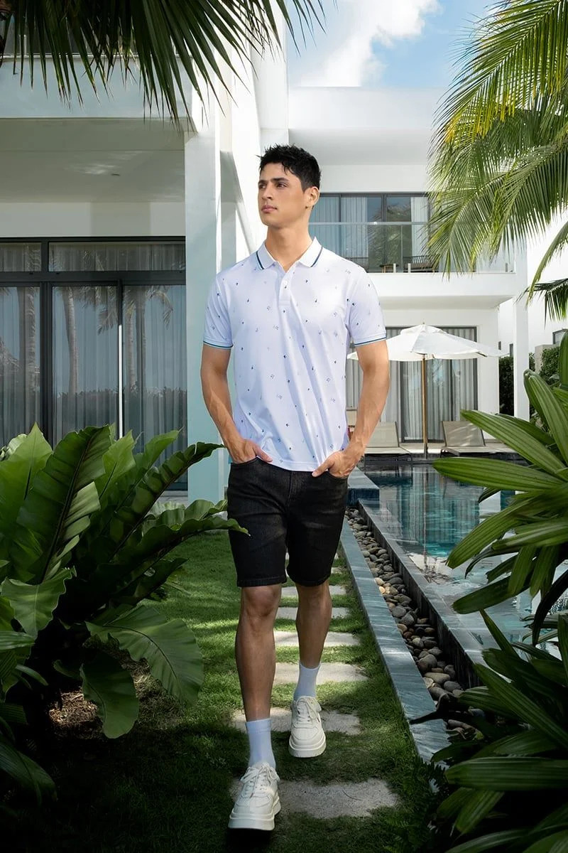 Áo Polo Nam Form Vừa Tay Ngắn KS25SS07T-SCHE