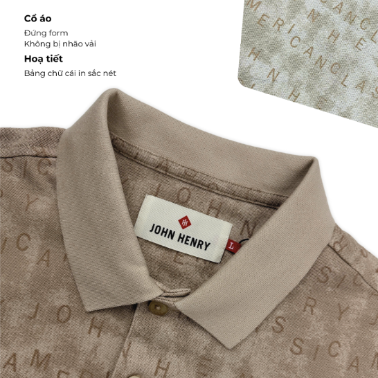 Áo Polo Nam Ngắn Tay John Henry  Form Vừa KS26SS15P-SCSR