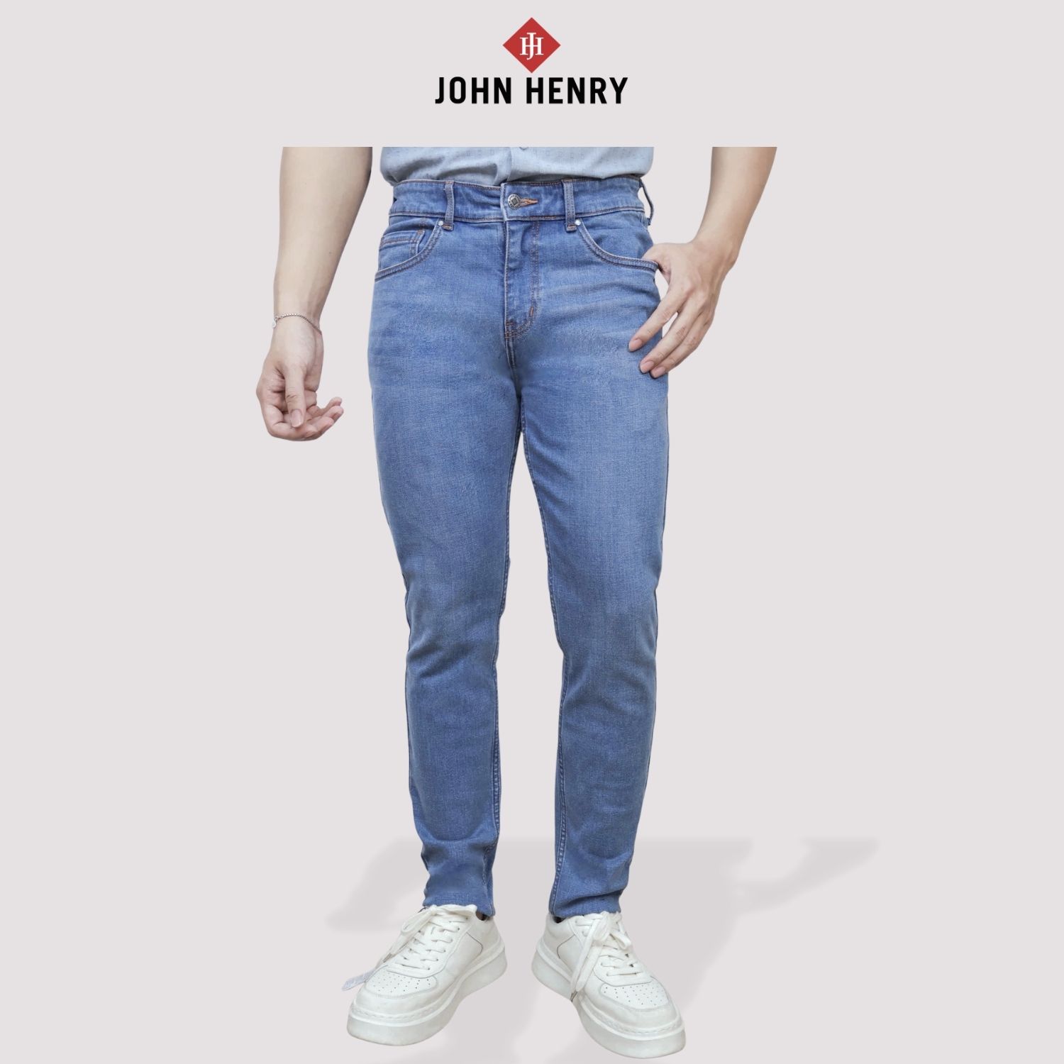 Quần Jeans Nam Form Ôm JN25FH51C-SL