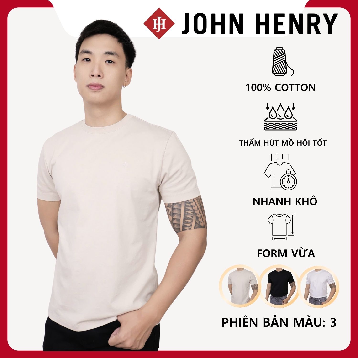 Áo Thun Nam Form Vừa TS26SS32T-RGUS